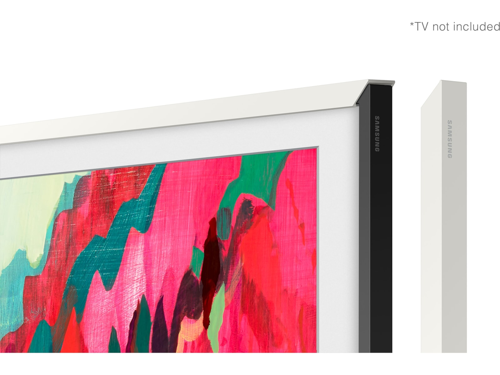 Samsung 65" ramme til The Frame og The Frame Pro (2021-2025, Hvit) TV-ramme & tilbehør
