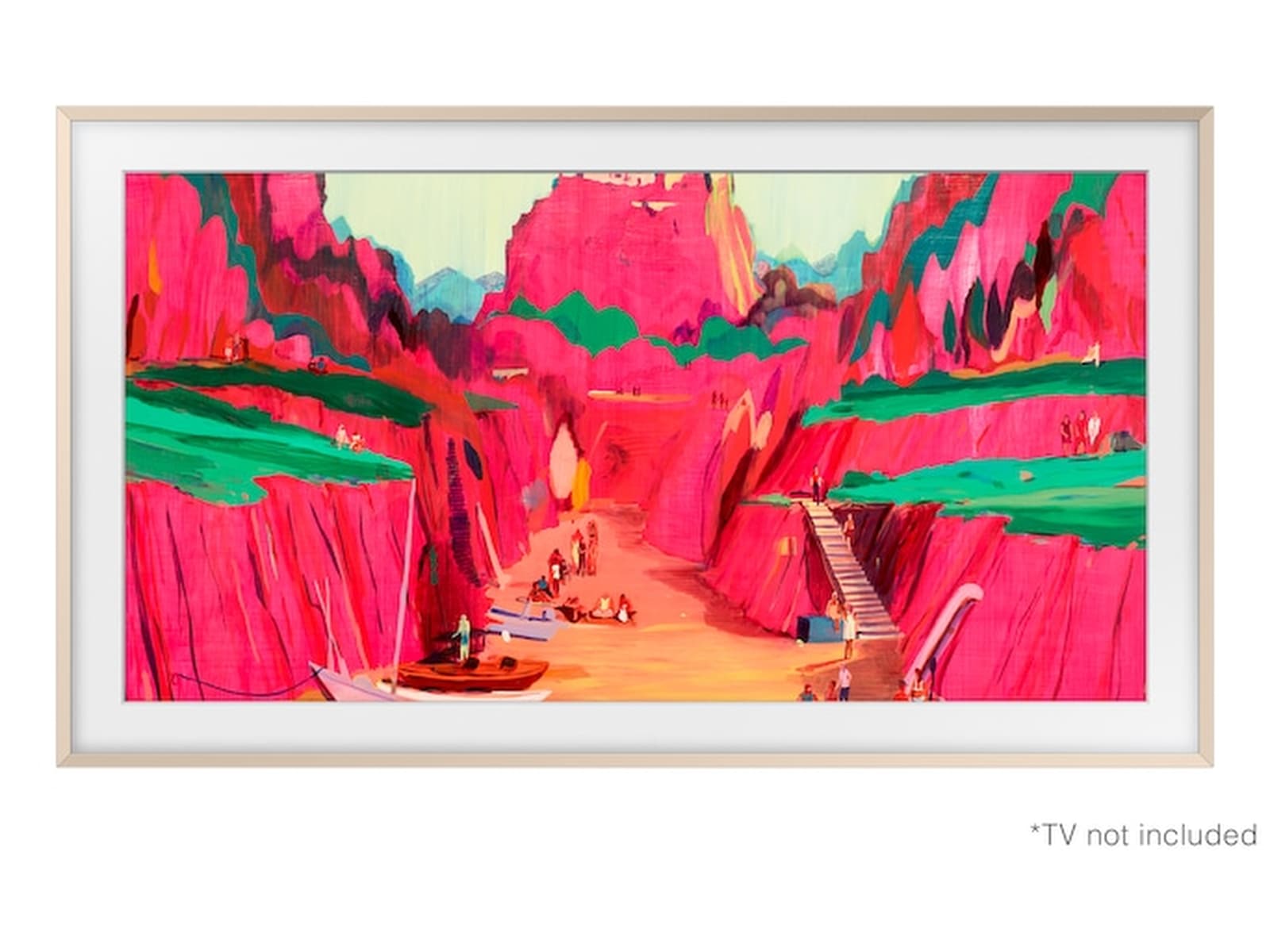 Samsung 85" ramme til The Frame og The Frame Pro (2021-2025, Sand Gold) TV-ramme & tilbehør