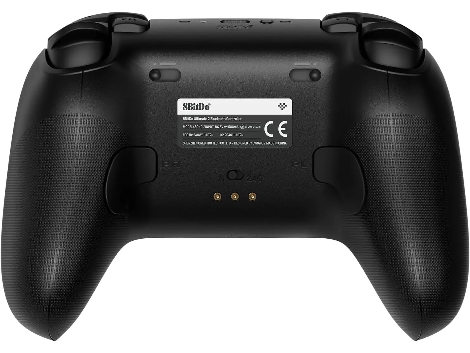 8BitDo Ultimate 2 Trådløs Bluetooth Kontroller (sort) Gamepad