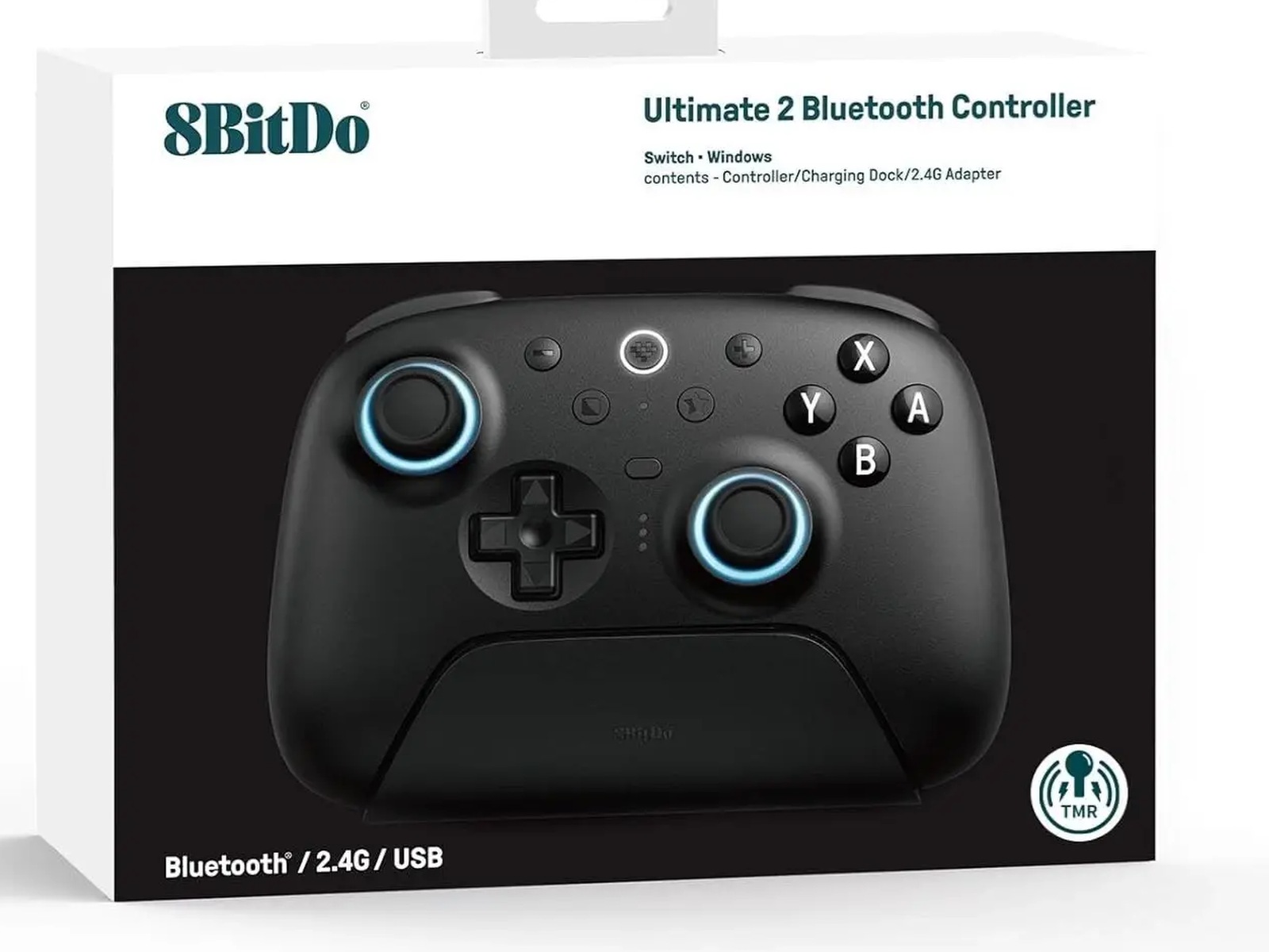 8BitDo Ultimate 2 Trådløs Bluetooth Kontroller (sort) Gamepad