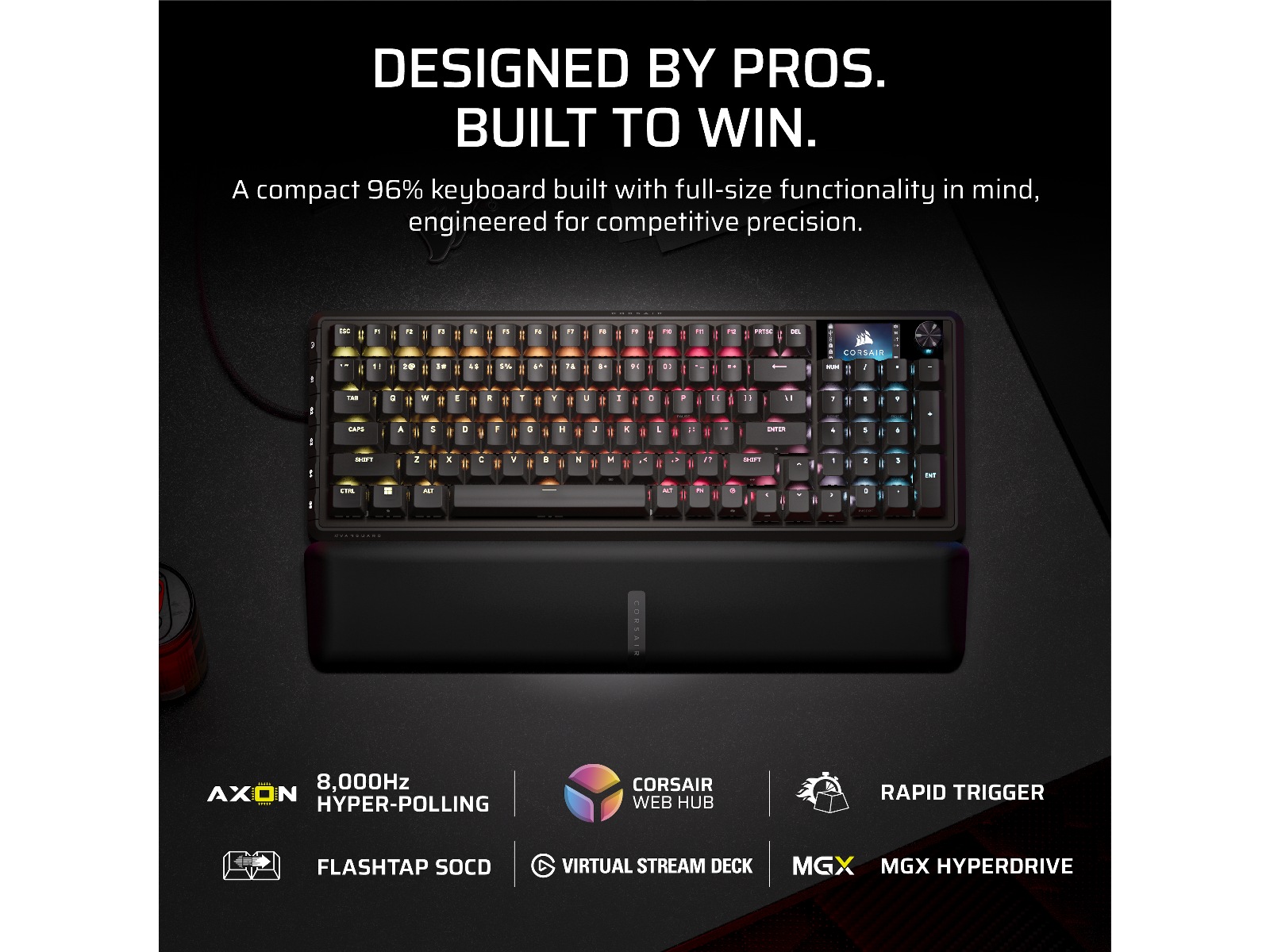 Corsair Vanguard PRO 96 RGB Gamingtastatur (sort) Gamingtastatur