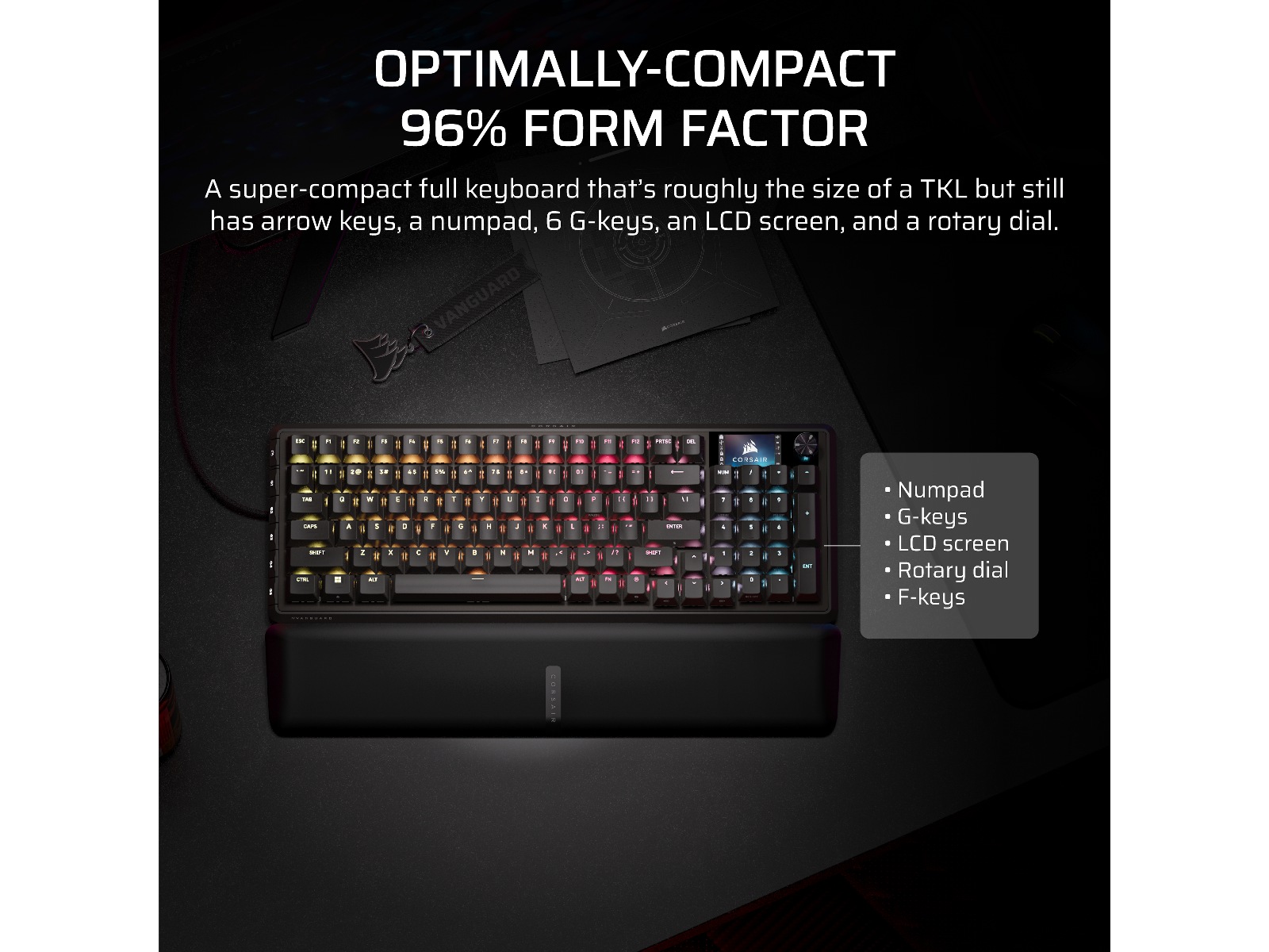 Corsair Vanguard PRO 96 RGB Gamingtastatur (sort) Gamingtastatur