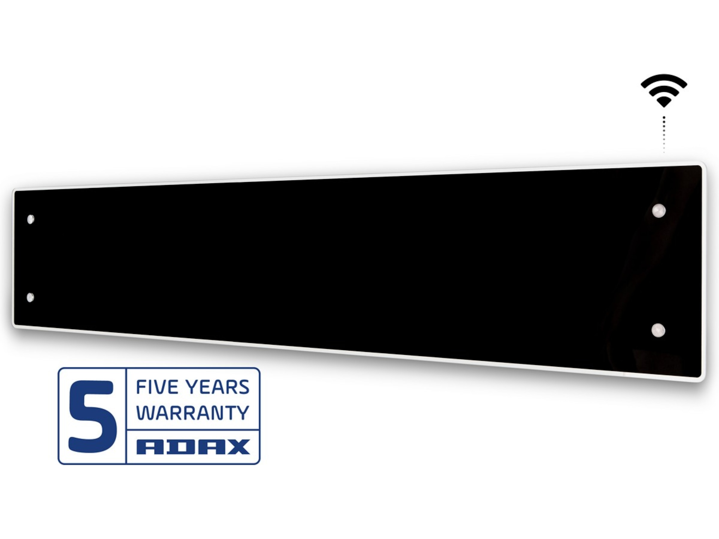 Adax Clea L WiFi panelovn glass lav 800W (sort) Panelovner