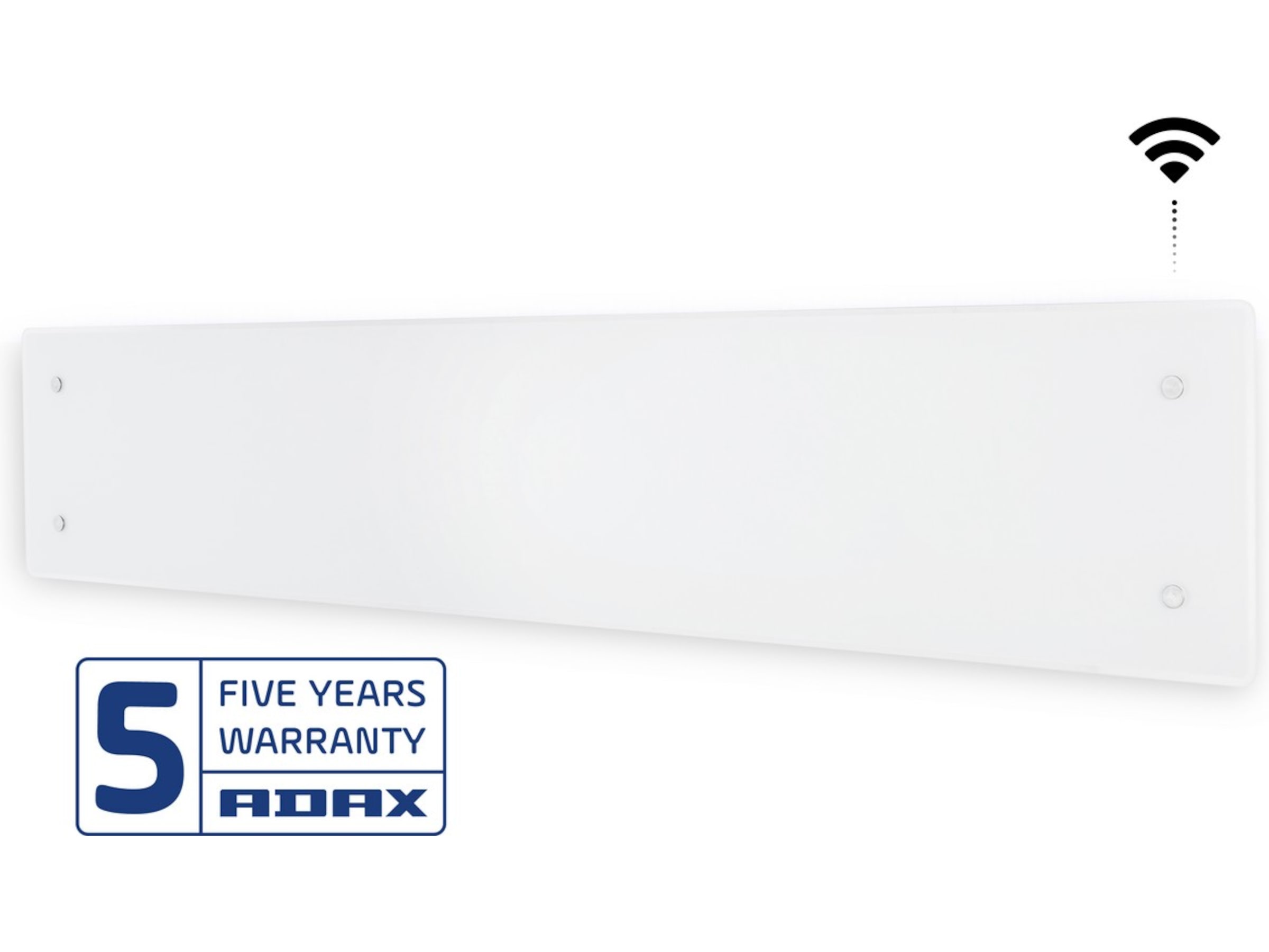 Adax Clea L WiFi panelovn glass lav 1000W (hvit) Panelovner