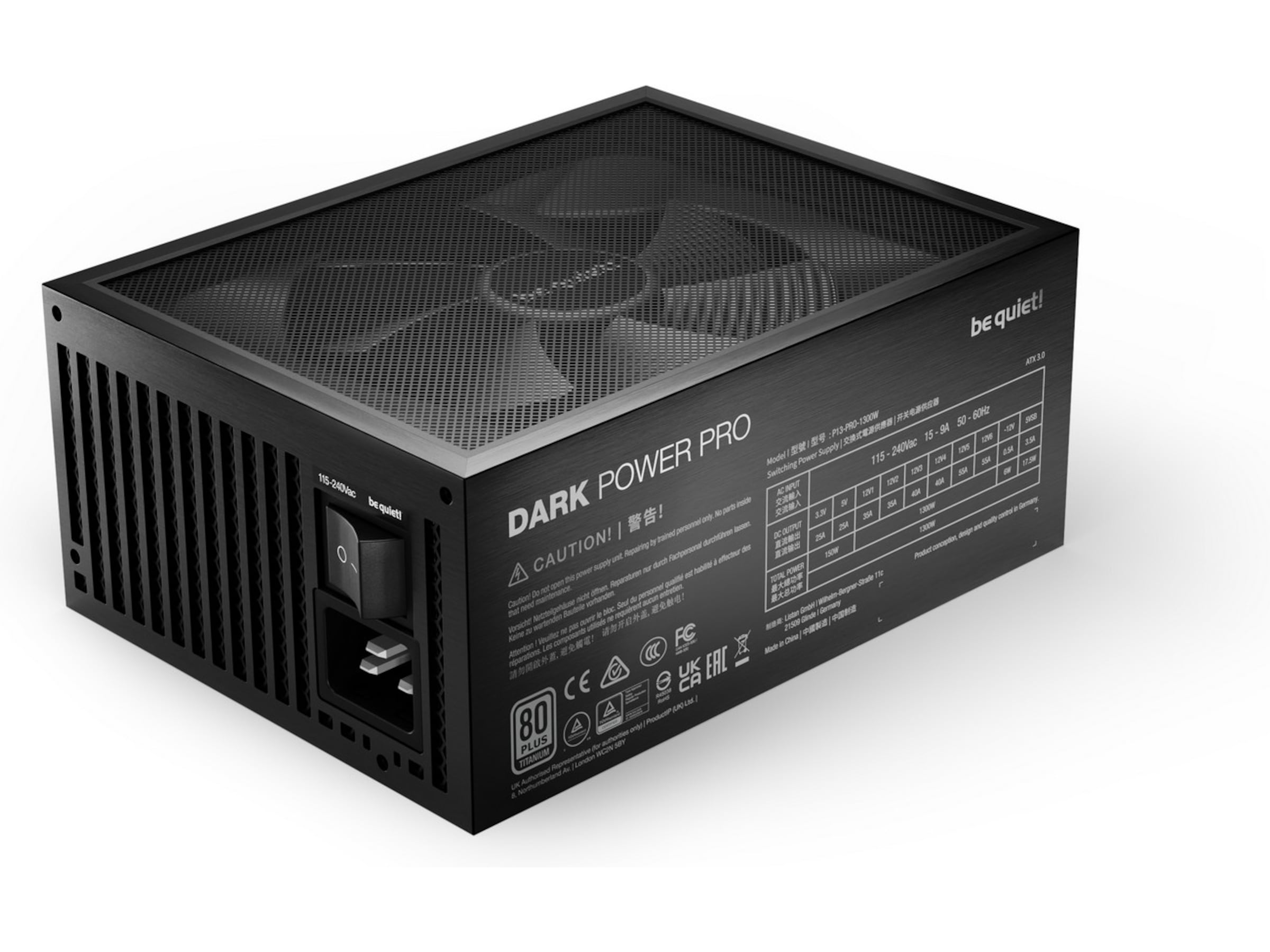 be quiet! Dark Power Pro 13 1600W PSU Enheter