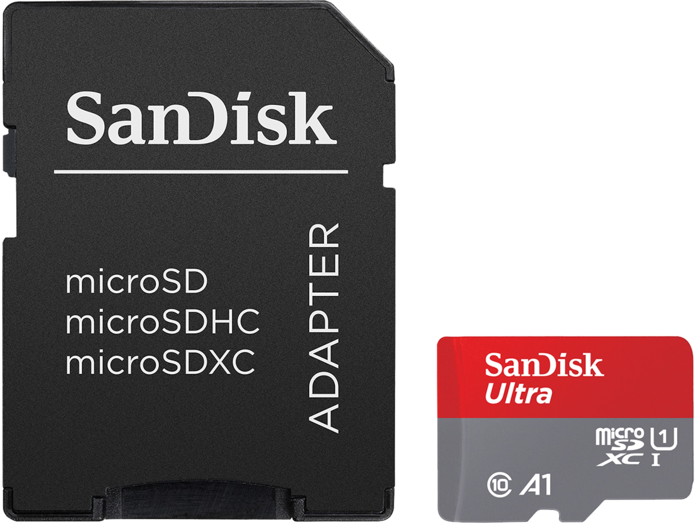 SanDisk Ultra microSDXC 64GB + SD Adapter Minnekort til foto & video