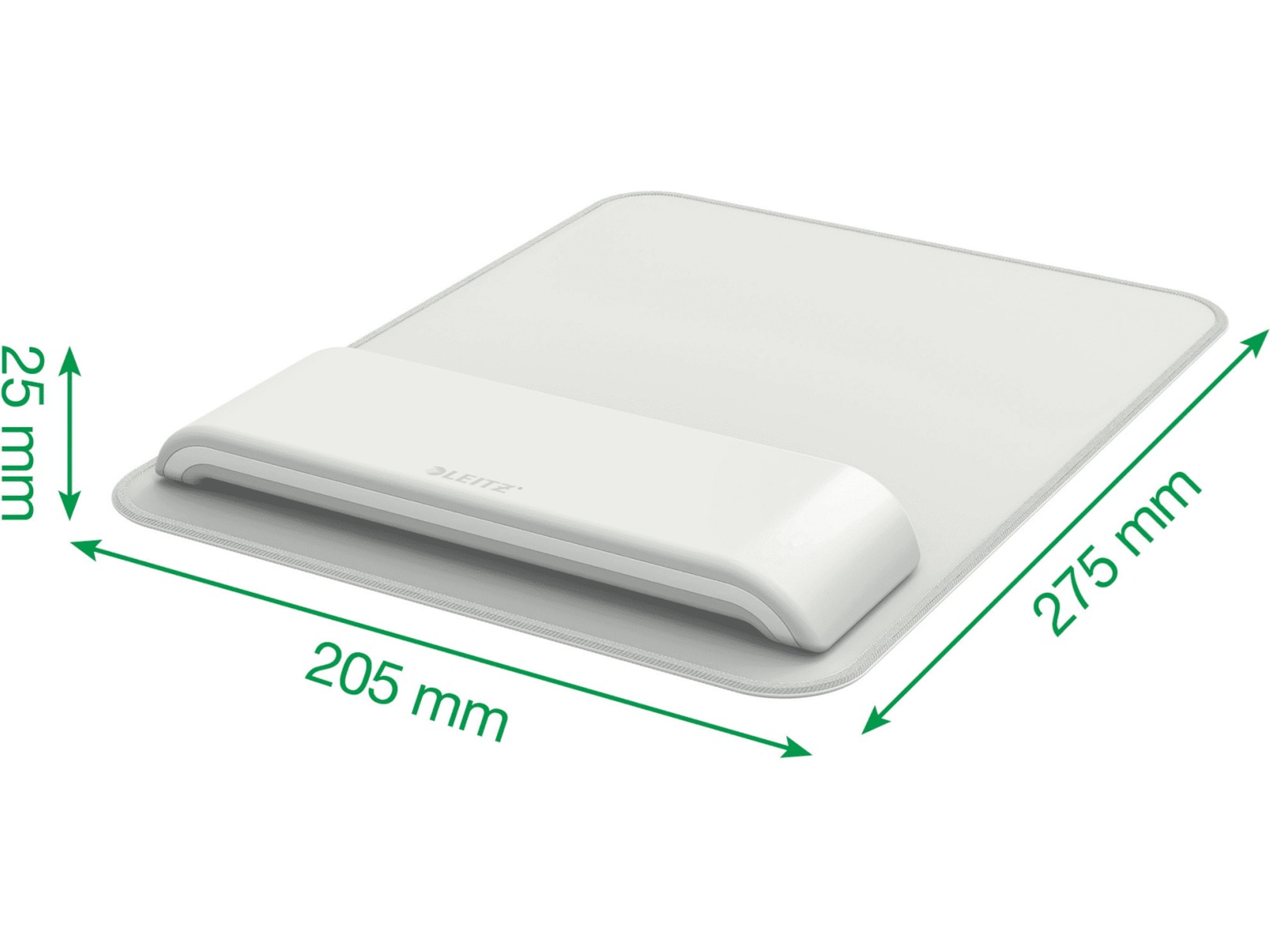 Leitz Ergo Musematte med Håndleddstøtte (lys grå) Håndleddstøtte