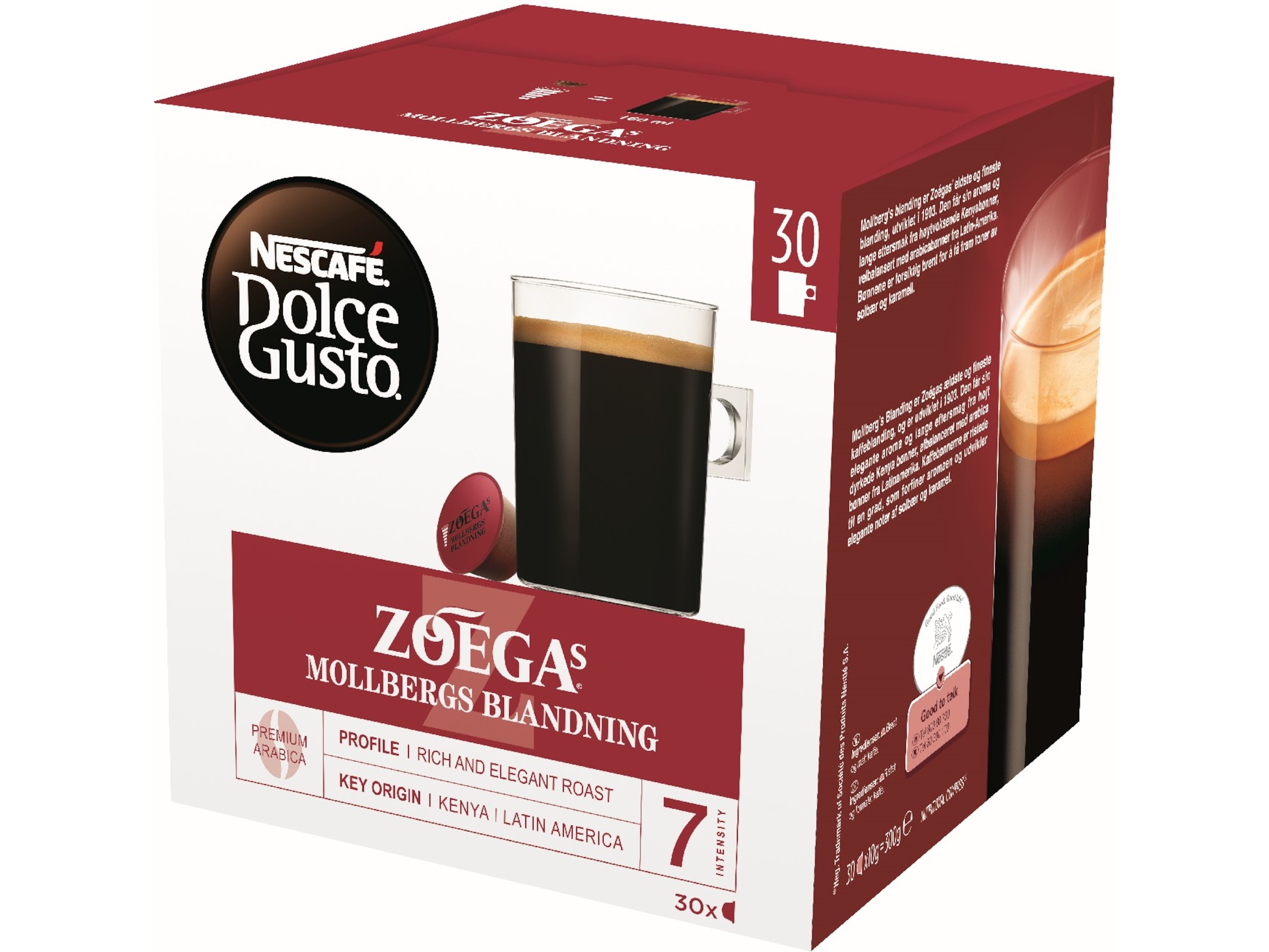 Nescafé Dolce Gusto Zoégas Mollbergs Big Pack Tilbehør til kaffemaskiner