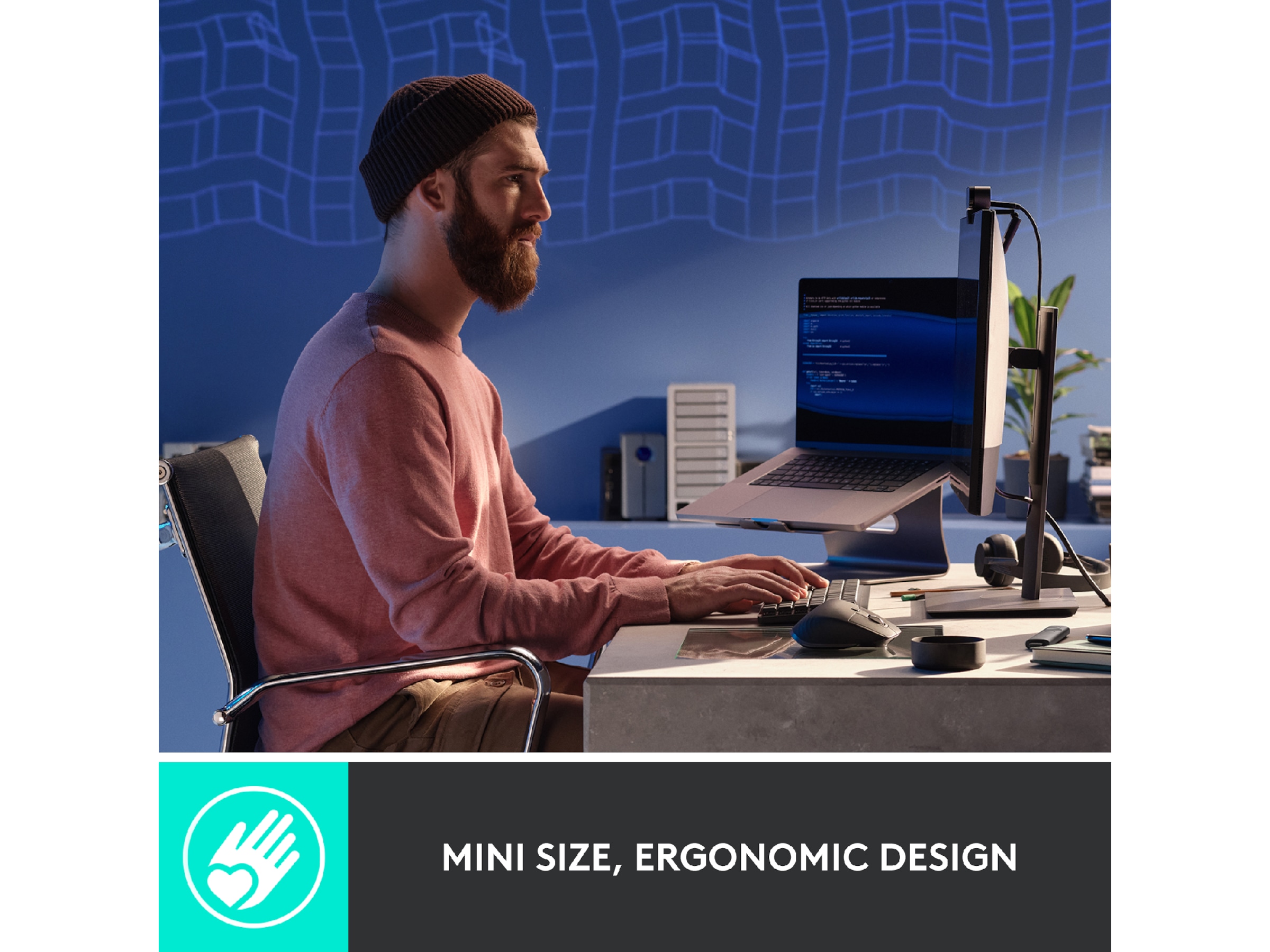 Logitech MX Mechanical Mini Minimalist Linear (graphite) Tastatur