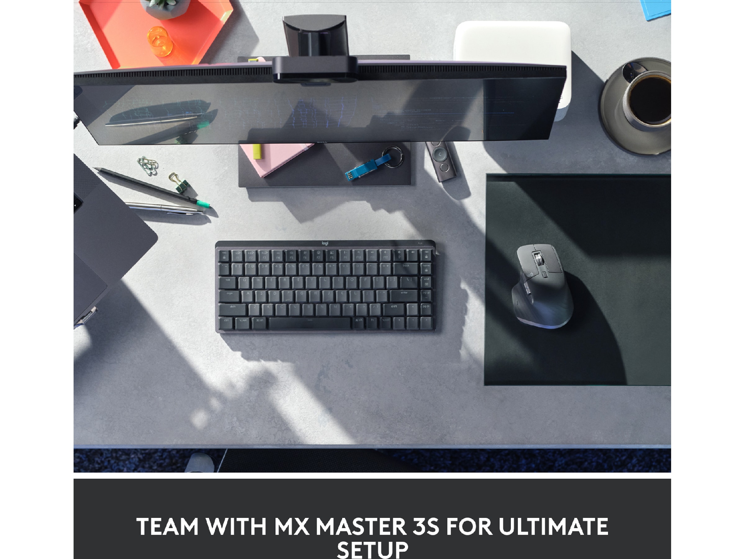 Logitech MX Mechanical Mini Minimalist Linear (graphite) Tastatur