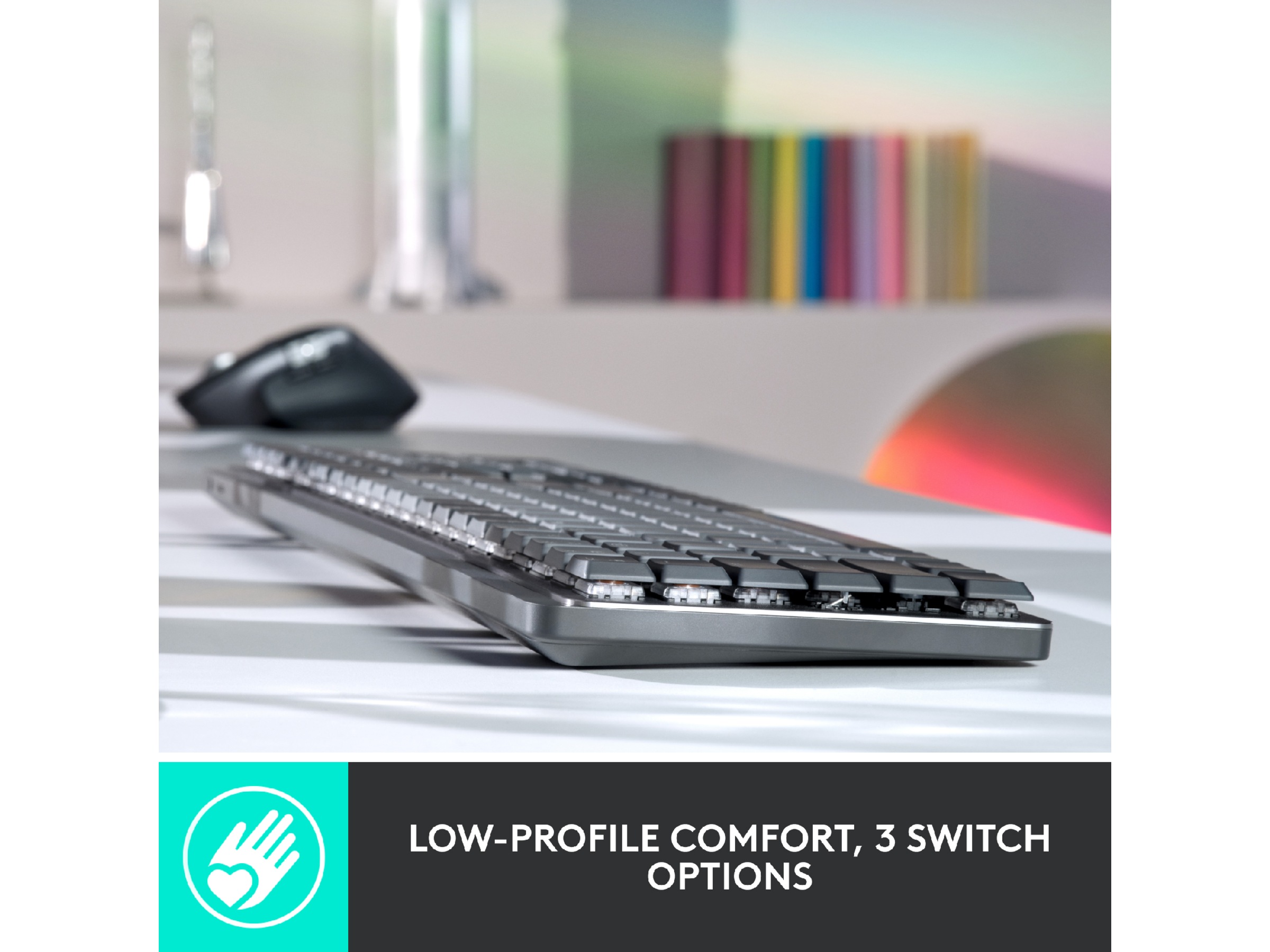 Logitech MX Mechanical Wireless Linear (graphite) Tastatur