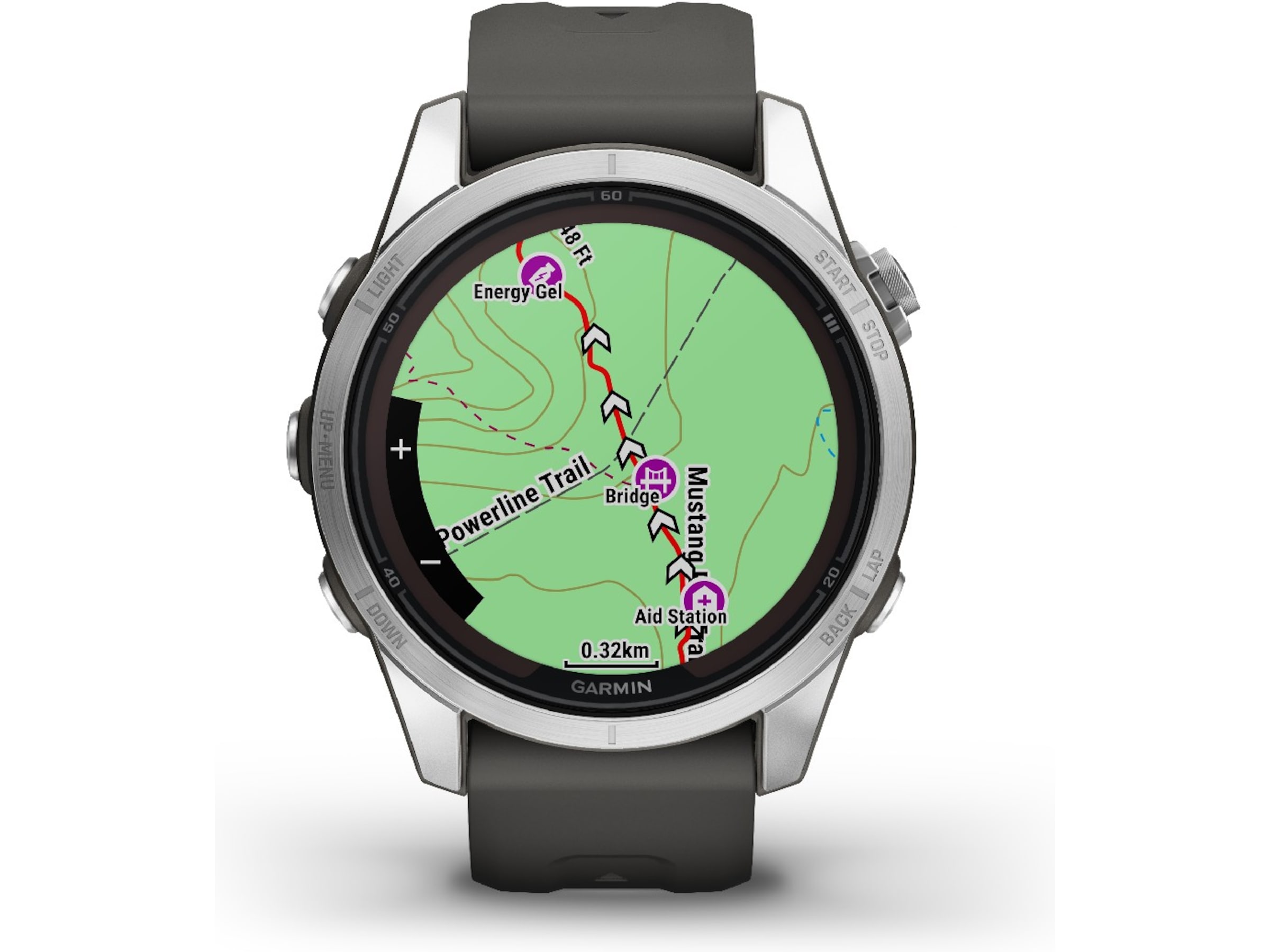Garmin fenix 7S Pro Solar 42mm GPS (silver/graphite) Smartklokker