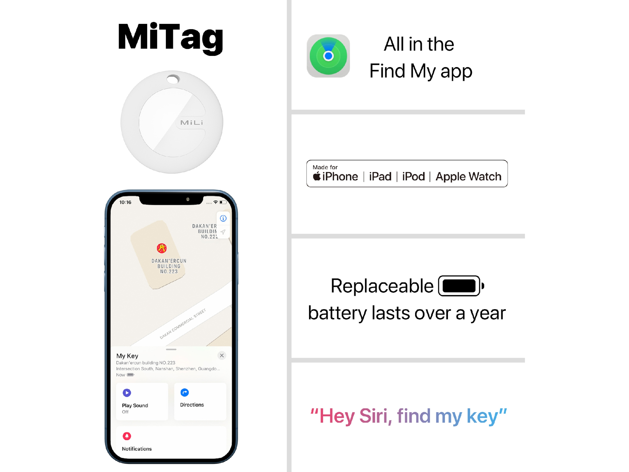 MiLi MiCollar Halsbånd til hund, med sporingsbrikke (sort) Sporingsbrikke & GPS