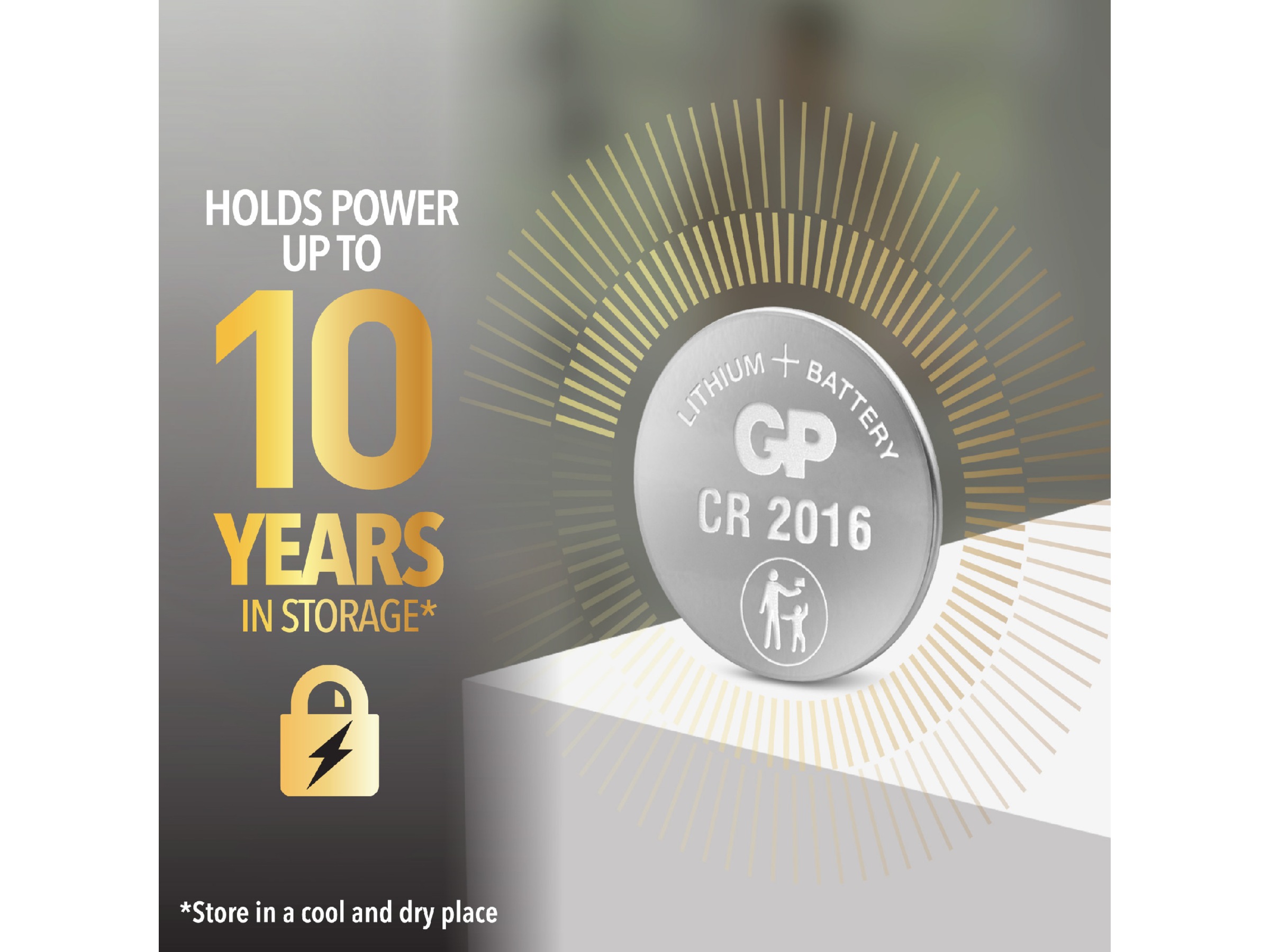 GP Lithium CR2450 batteri, 2-pk Batterier til generell bruk