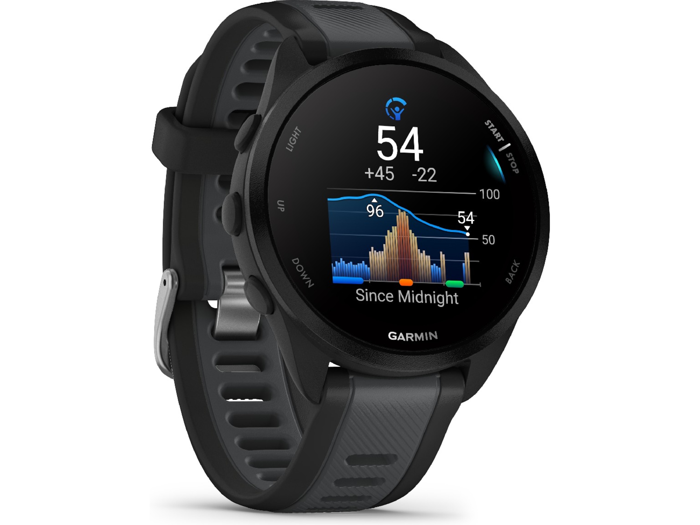 Garmin Forerunner 165 43mm GPS (black/slate gray) Smartklokker