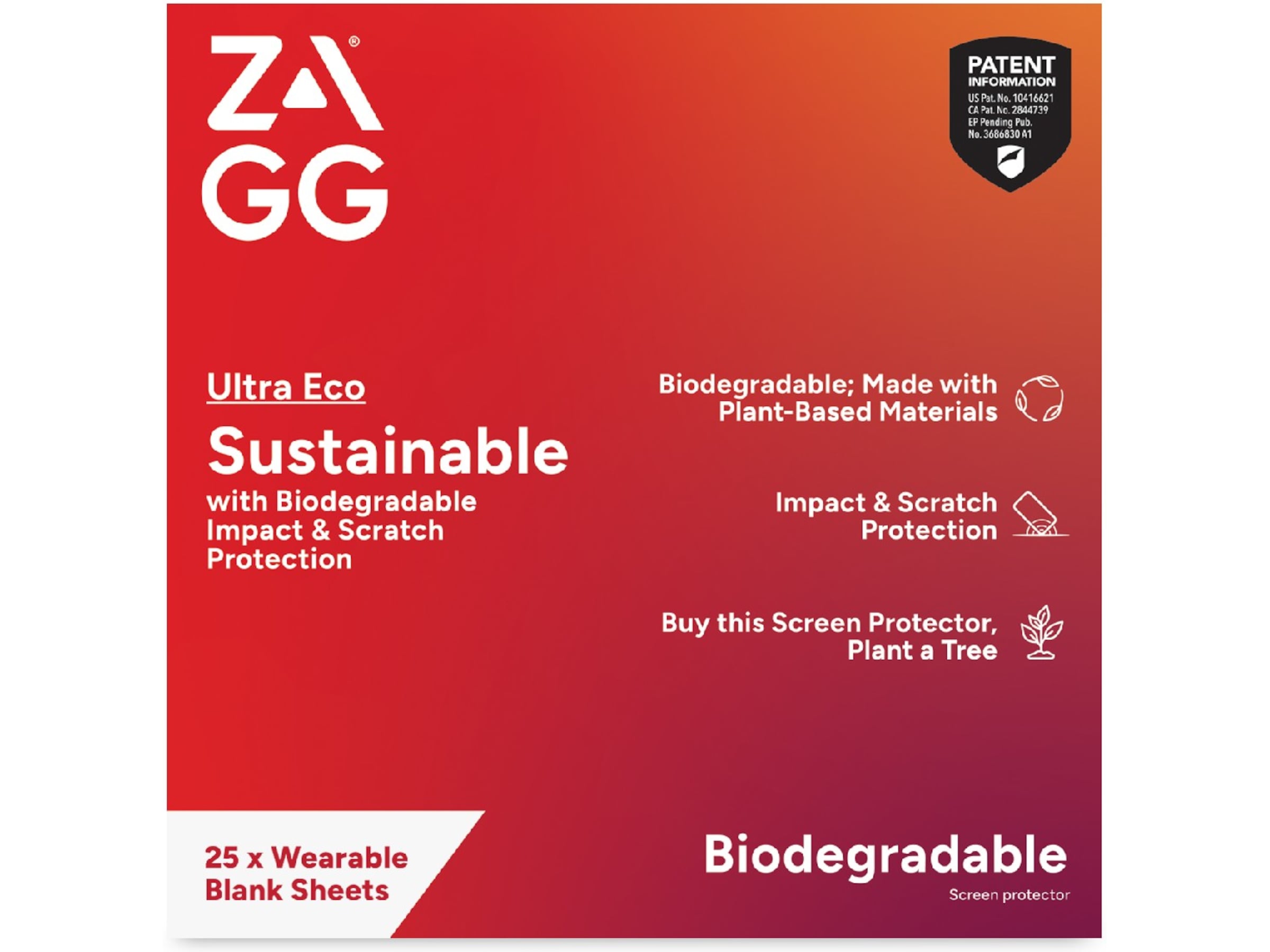 Zagg Ultra ECO Skjermbeskytter til klokke Skjermbeskyttelse