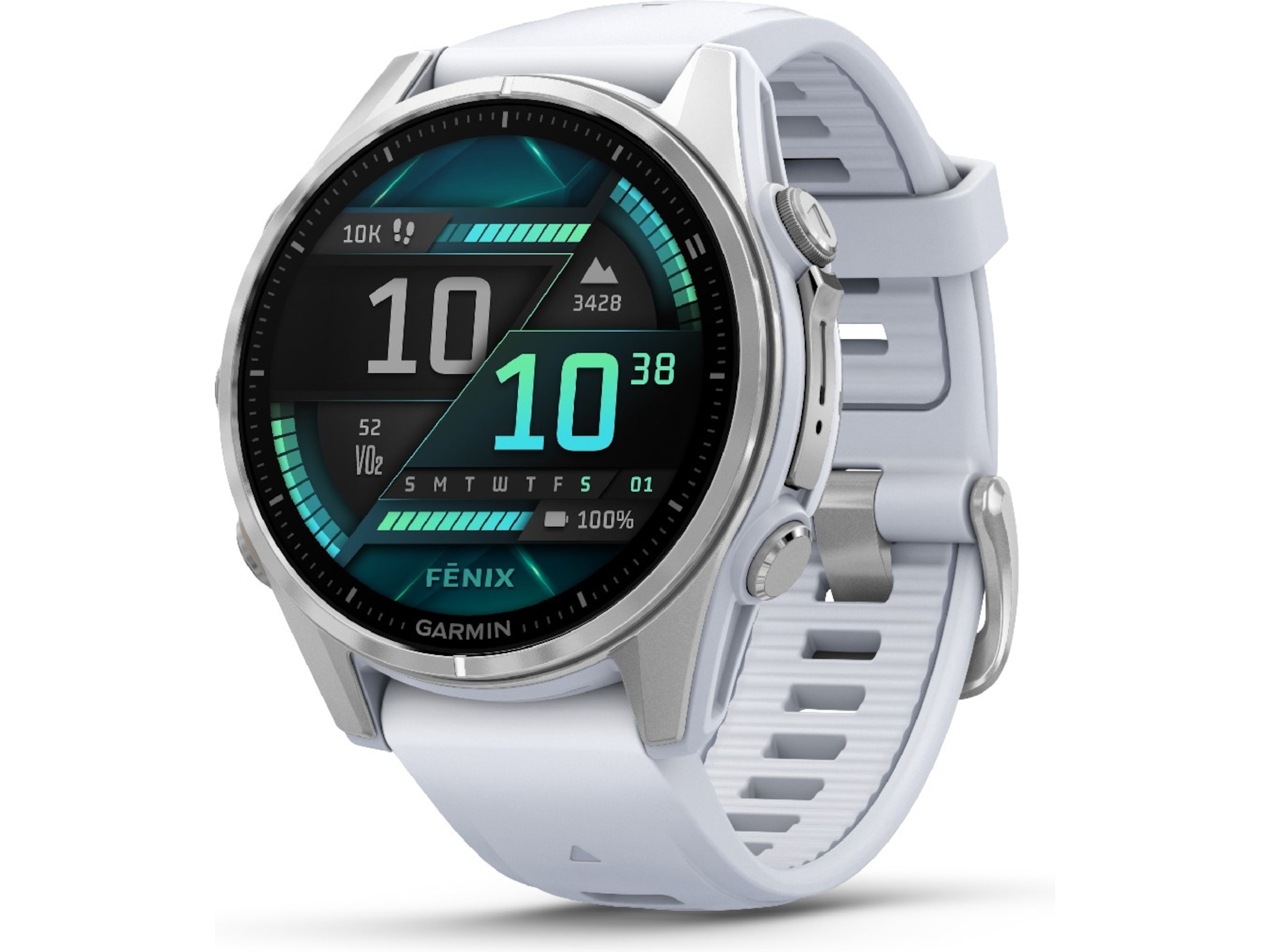 Garmin fenix 8 AMOLED 43mm GPS (stainless steel/whitestone) Smartklokker