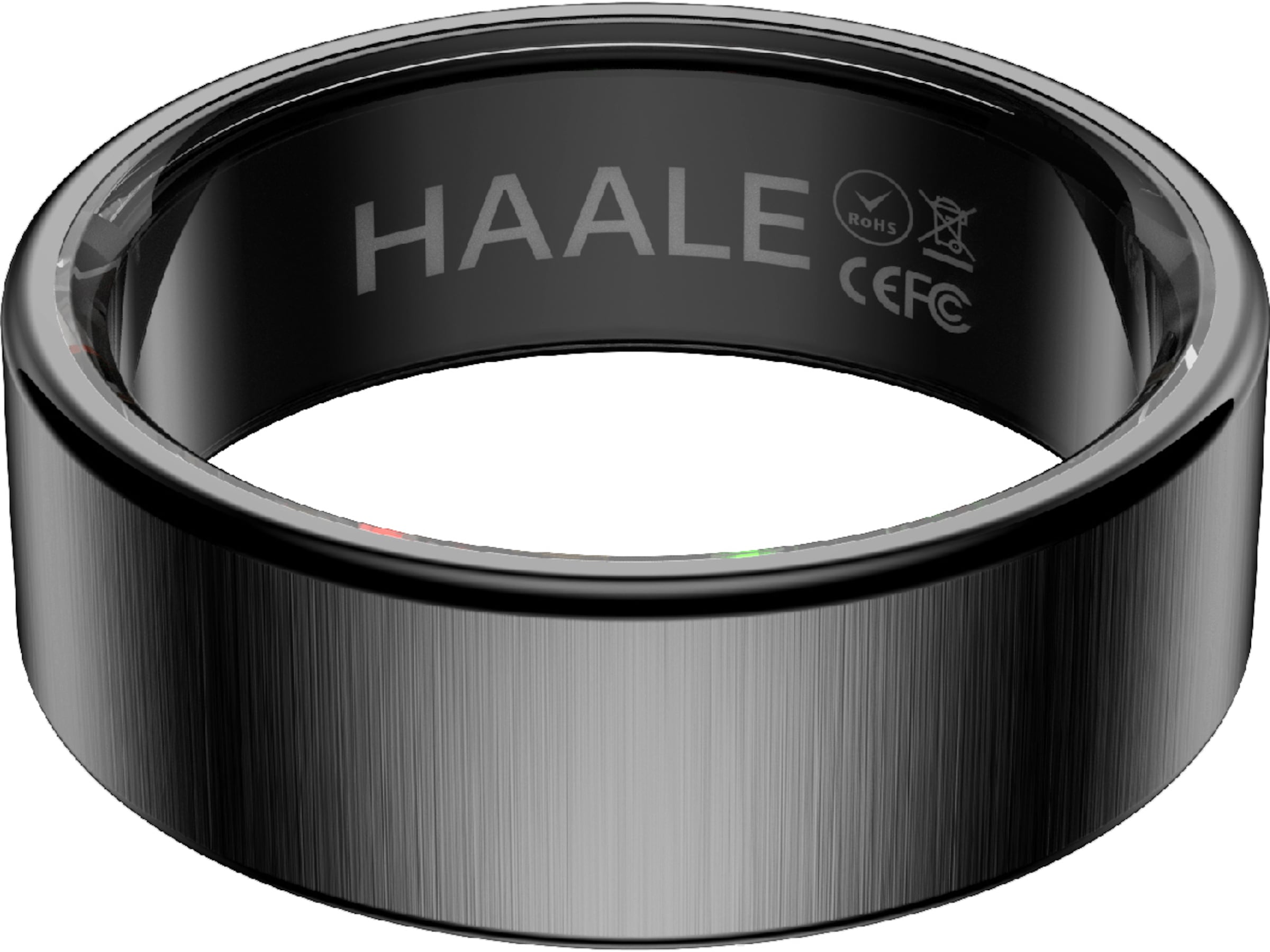 Haale II Smart Ring str. 7 (matt sort) Smart ring