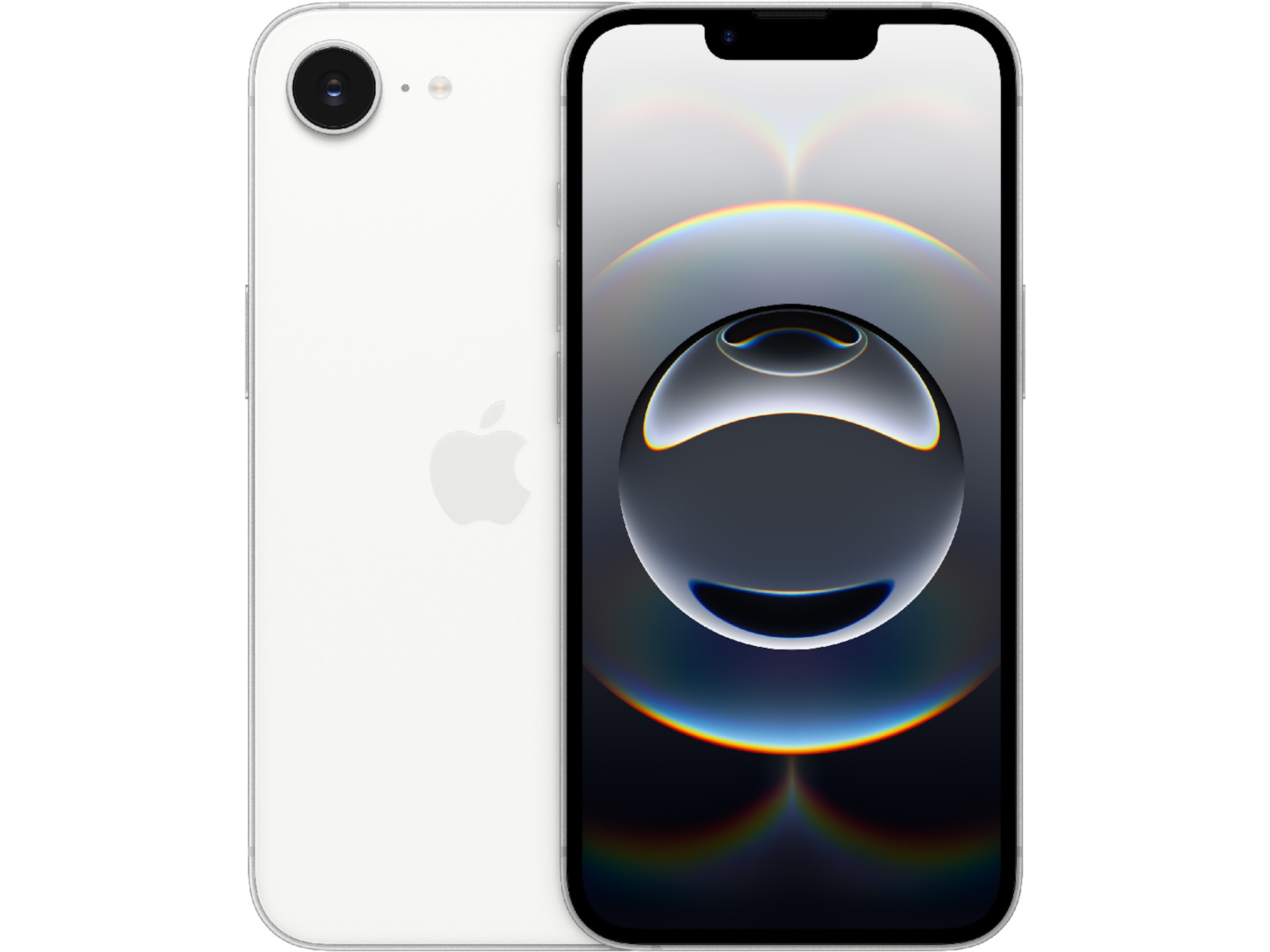 iPhone 16e 128GB (hvit) Mobiltelefoner