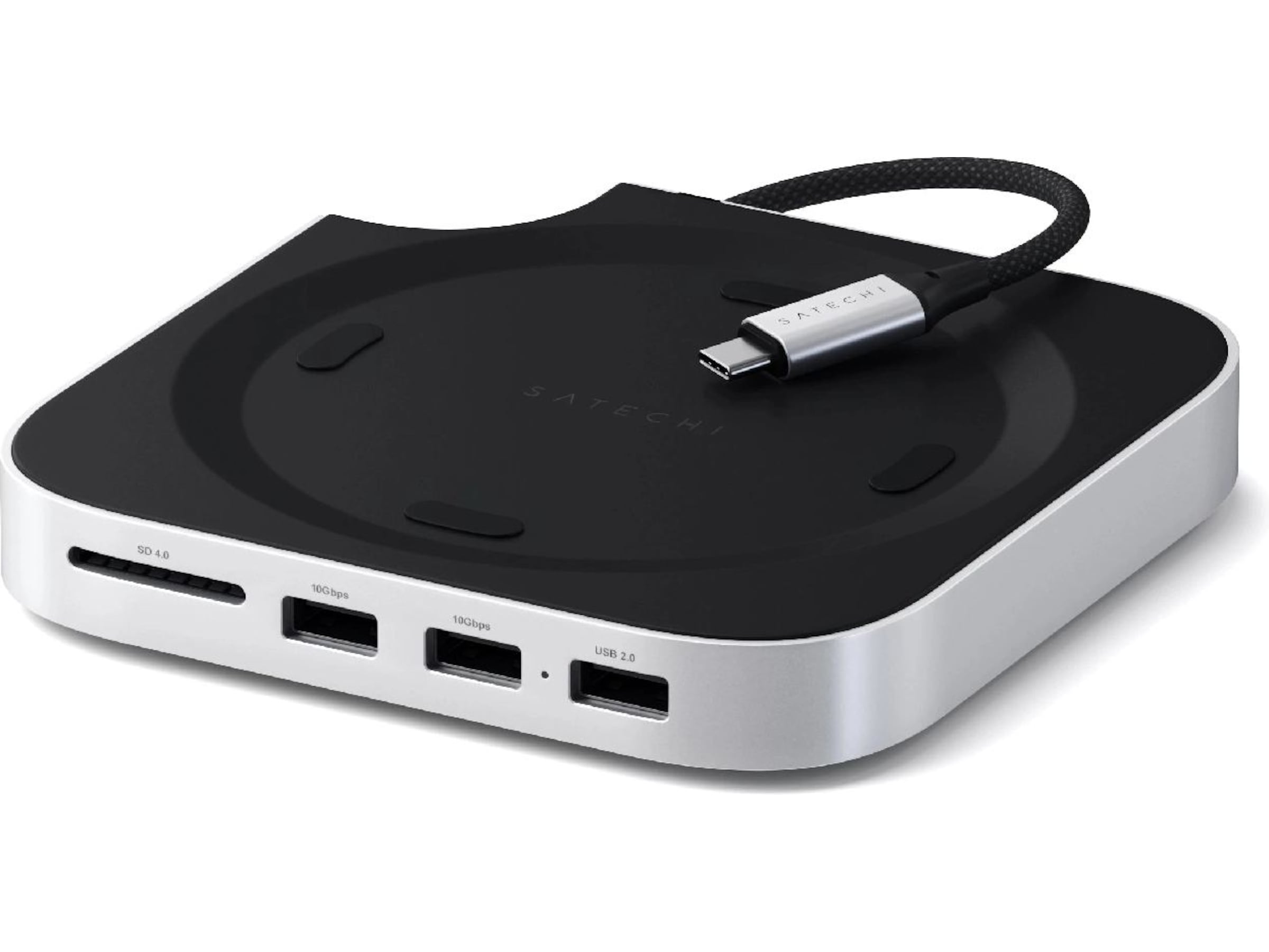 Satechi Mac Mini M4 Stand & Hub (sølv) Docking