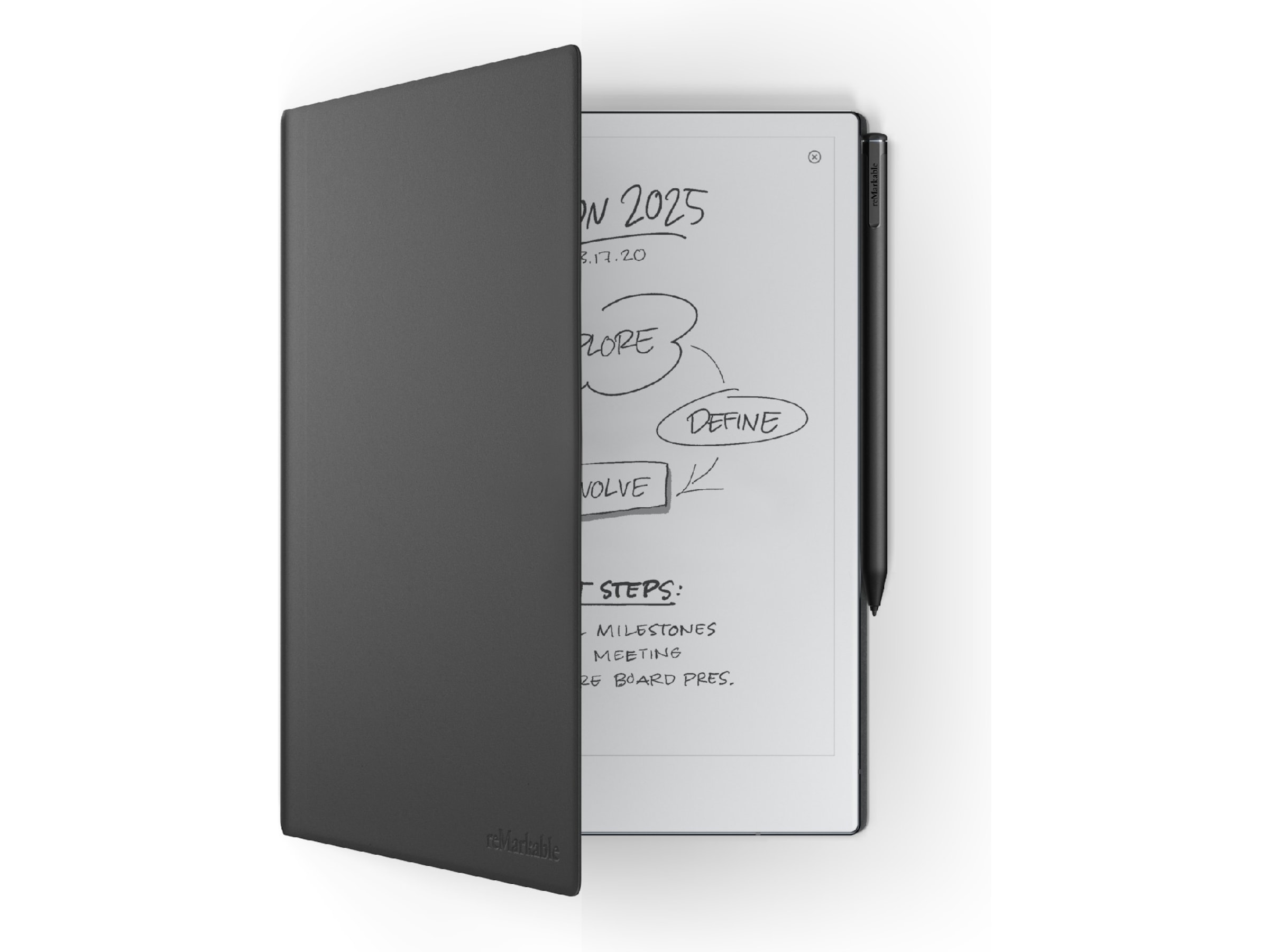 reMarkable 2 10,3" 8GB inkl. Marker Plus og Book Folio (sort skinn) Digitale notatblokker & tilbehør