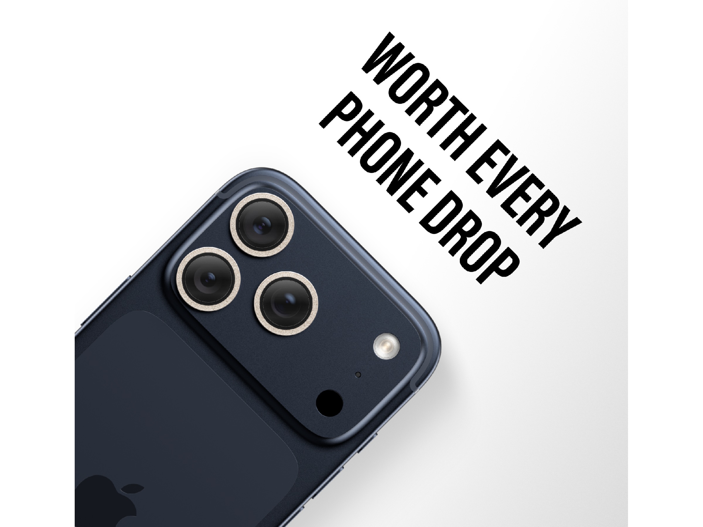 PanzerGlass iPhone 17 Pro / 17 Pro Max / 16 Pro / 16 Pro Max Hoops Linsebeskytter (glitter gold) Skjermbeskyttelse