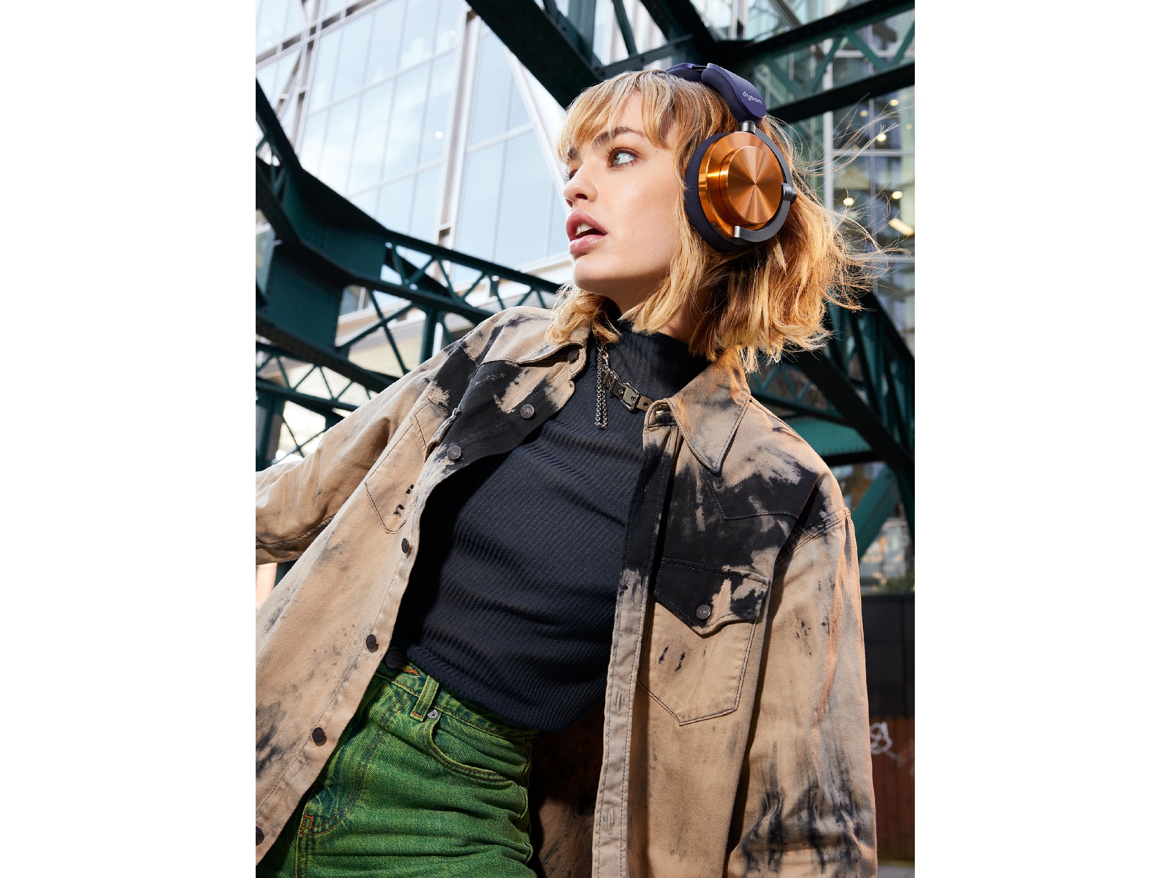 Dyson onTrac CNC Trådløse hodetelefoner, Over-Ear (copper) -B-Grade Demo headset