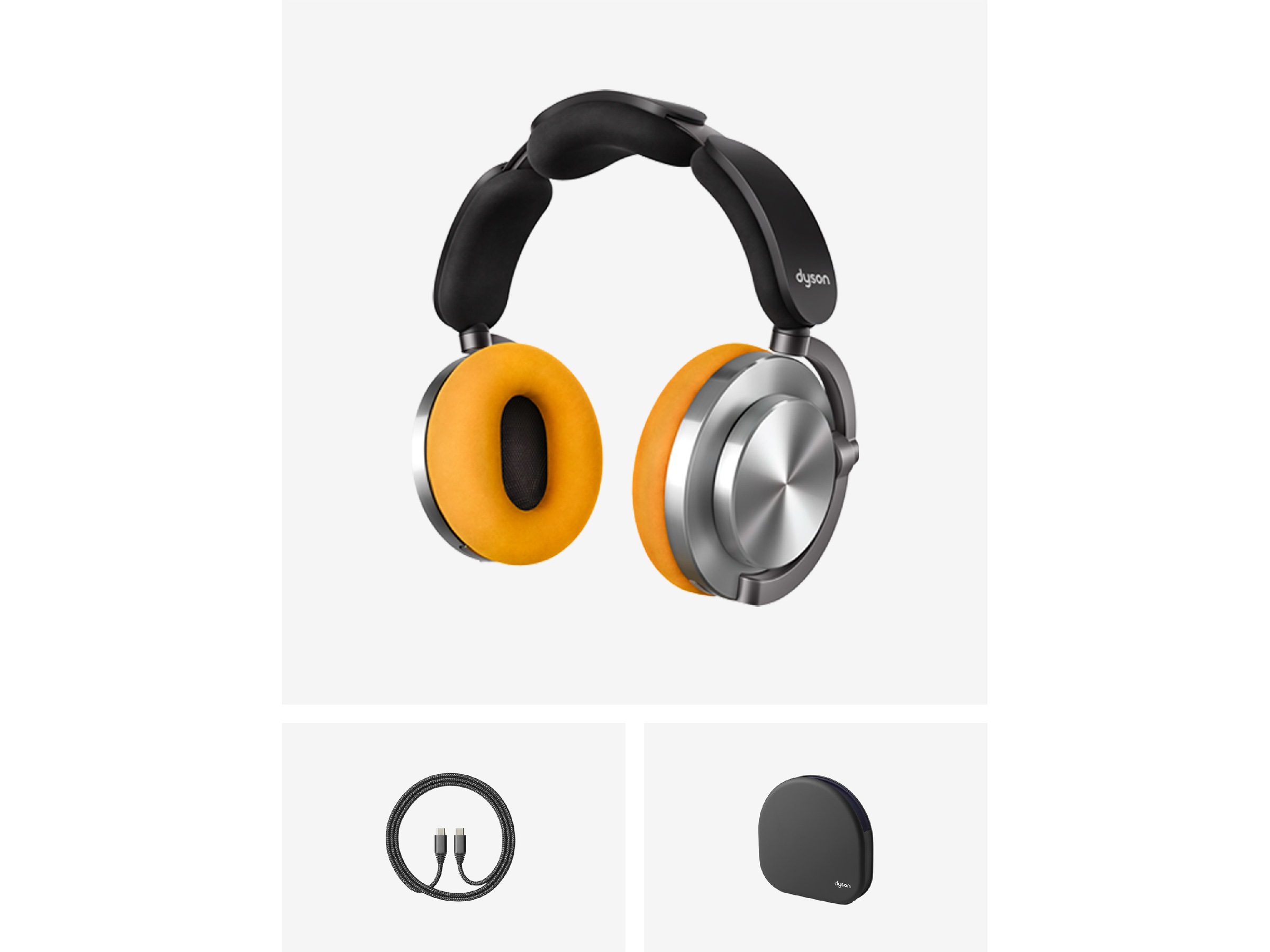 Dyson onTrac CNC Trådløse hodetelefoner, Over-Ear (aluminium) -B-Grade Demo headset