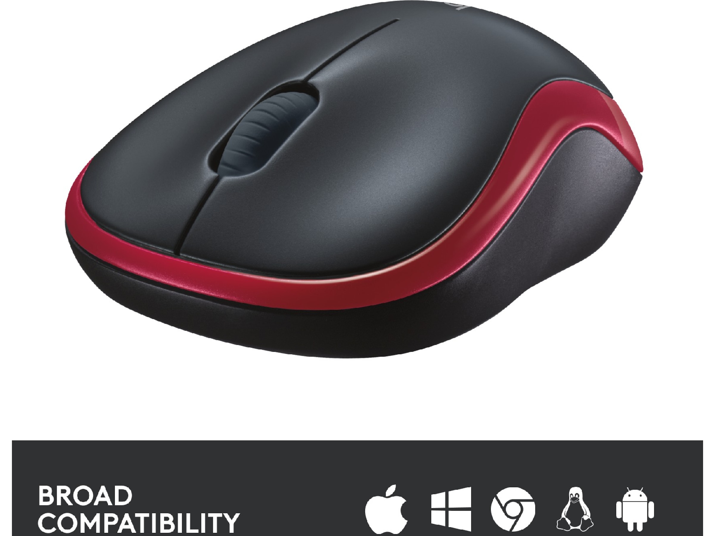 Logitech M185 Trådløs Mus Rød Mus