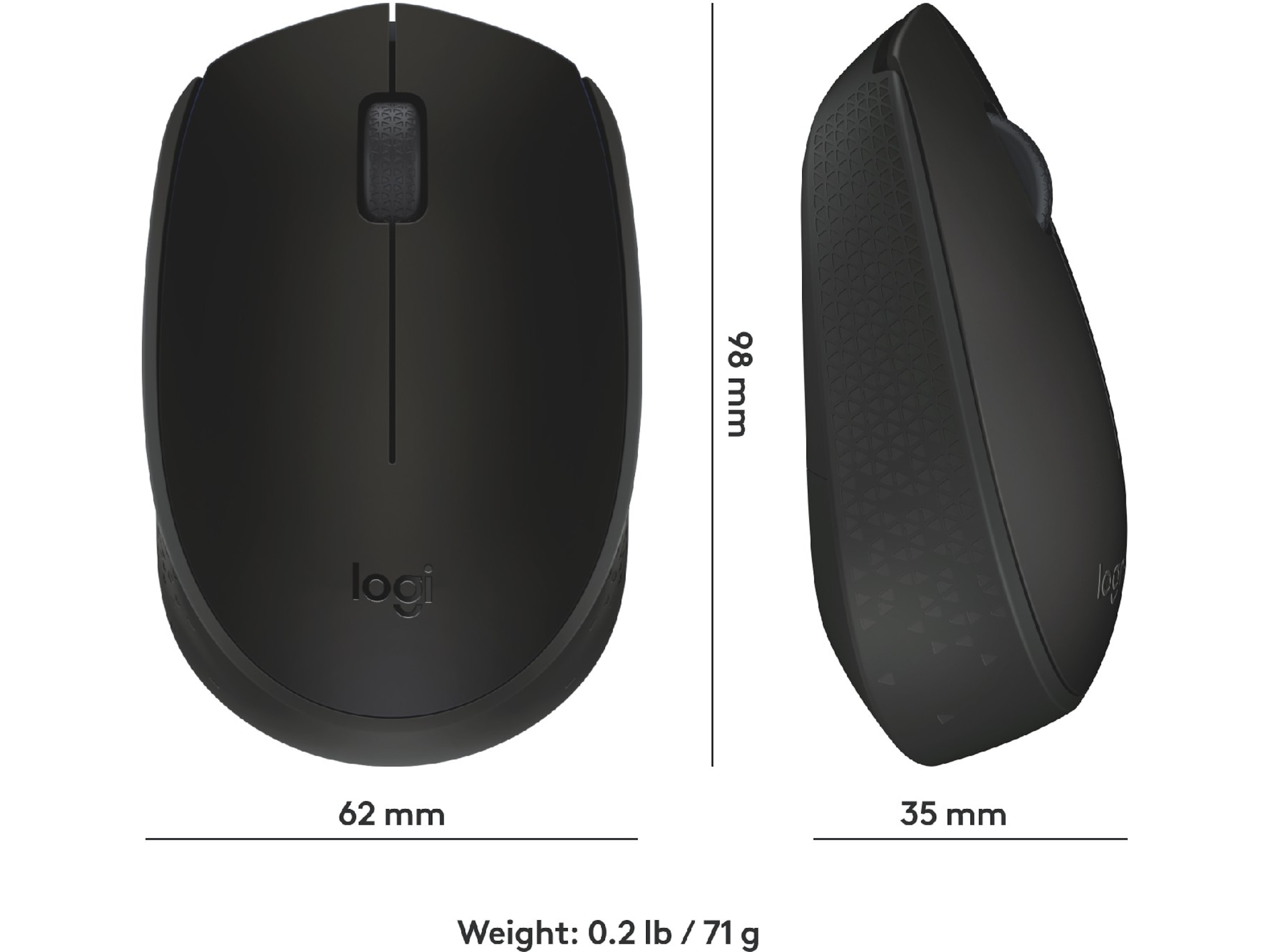 Logitech B170 Trådløs Mus Sort Mus