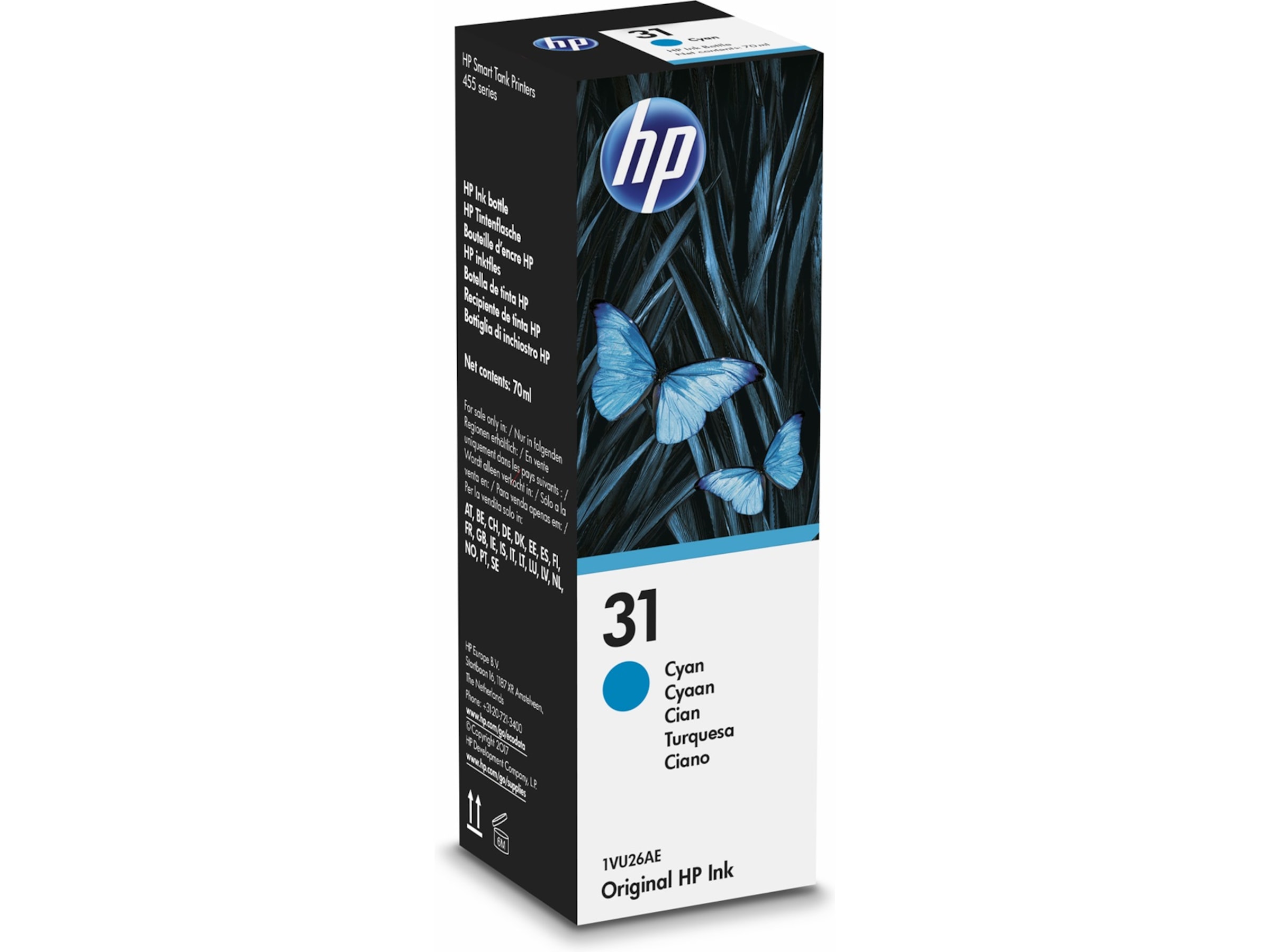HP Blekk 31 Cyan Blekkpatroner