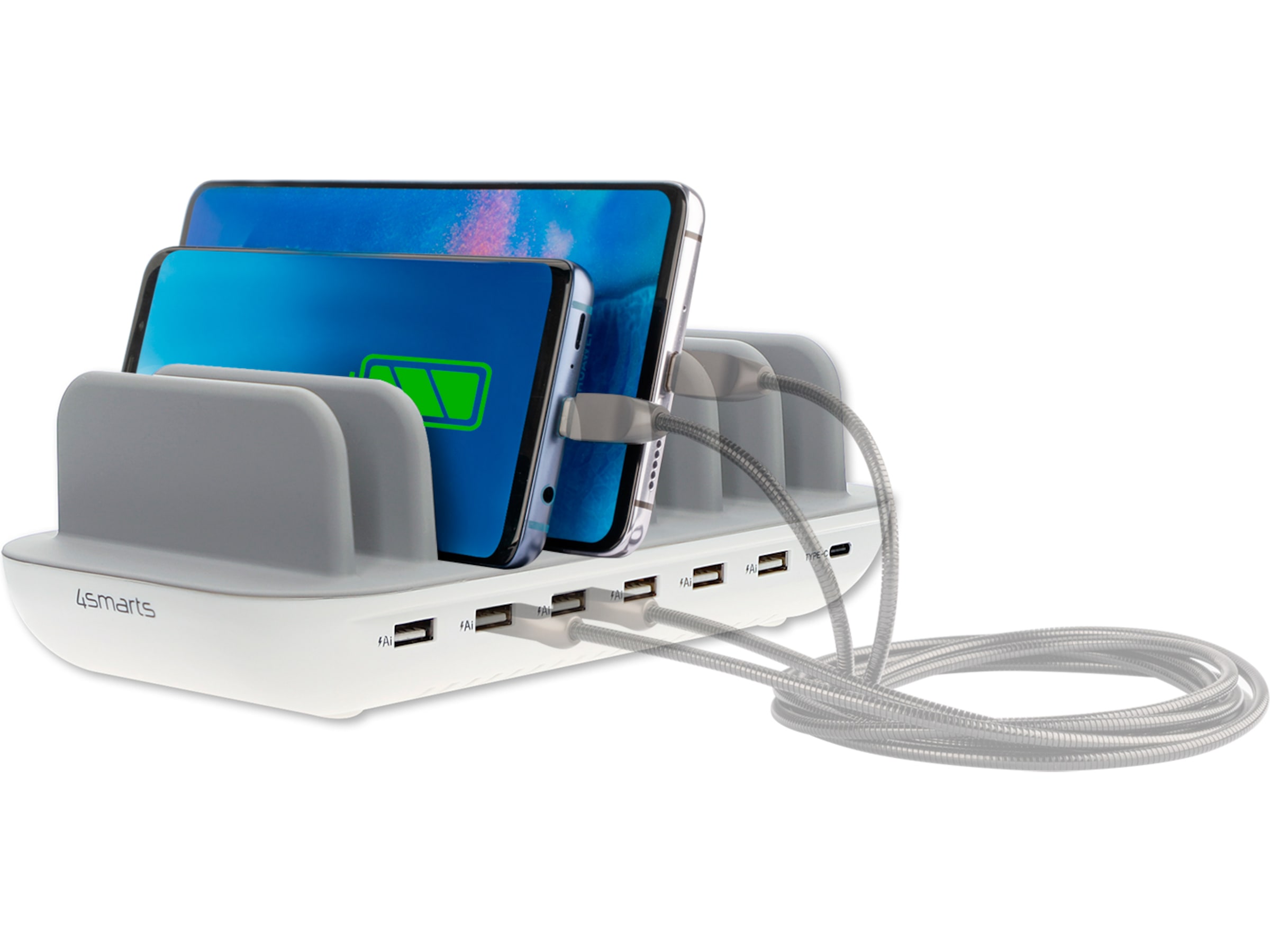 4smarts Office 60W Ladestasjon (hvit) Mobilladere