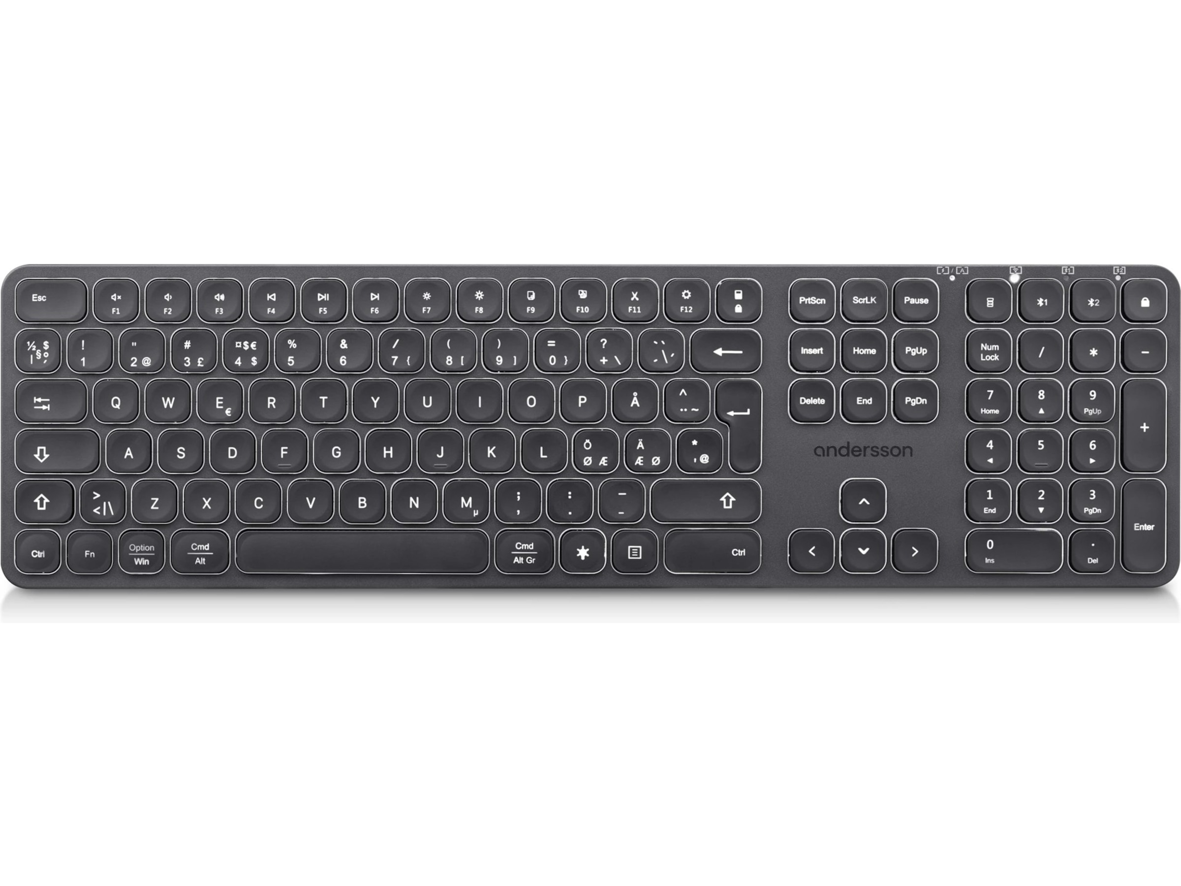 Andersson WSK-3000 trådløst tastatur (sort) Tastatur