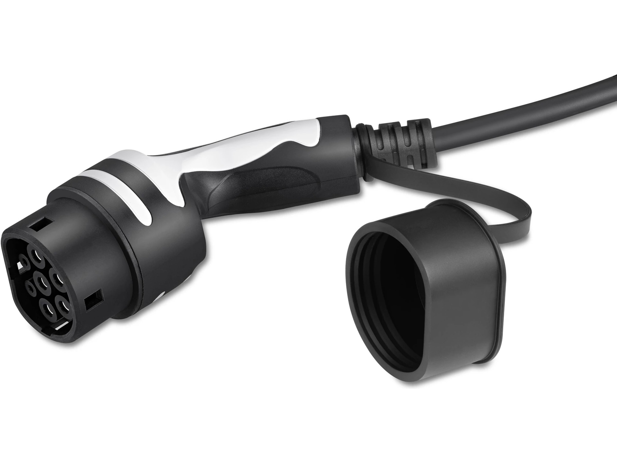 Freev EV-Charge 3000 Type 2 ladekabel 5m (sort/hvit) Smart strømstyring