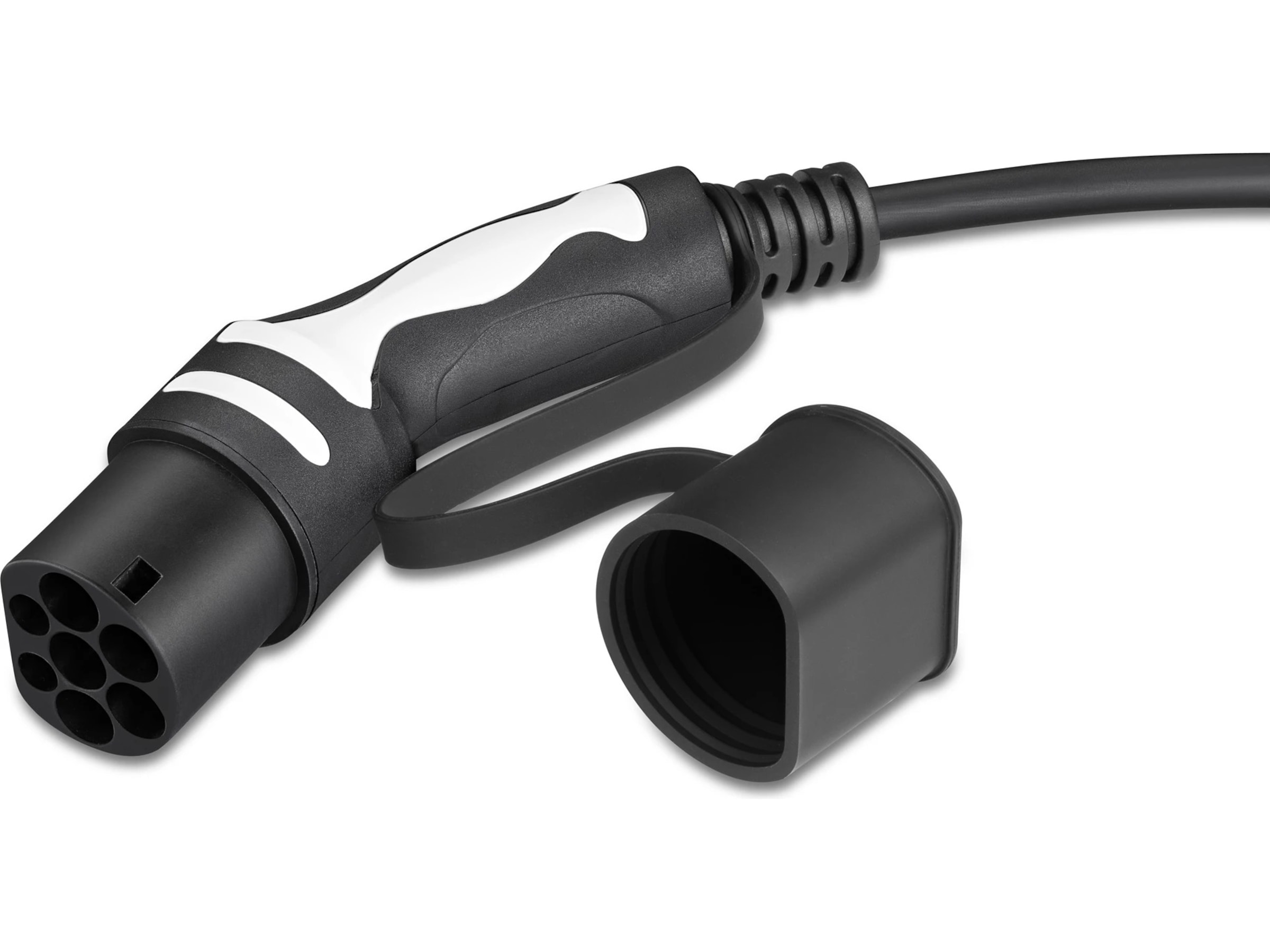 Freev EV-Charge 3000 Type 2 ladekabel 5m (sort/hvit) Smart strømstyring