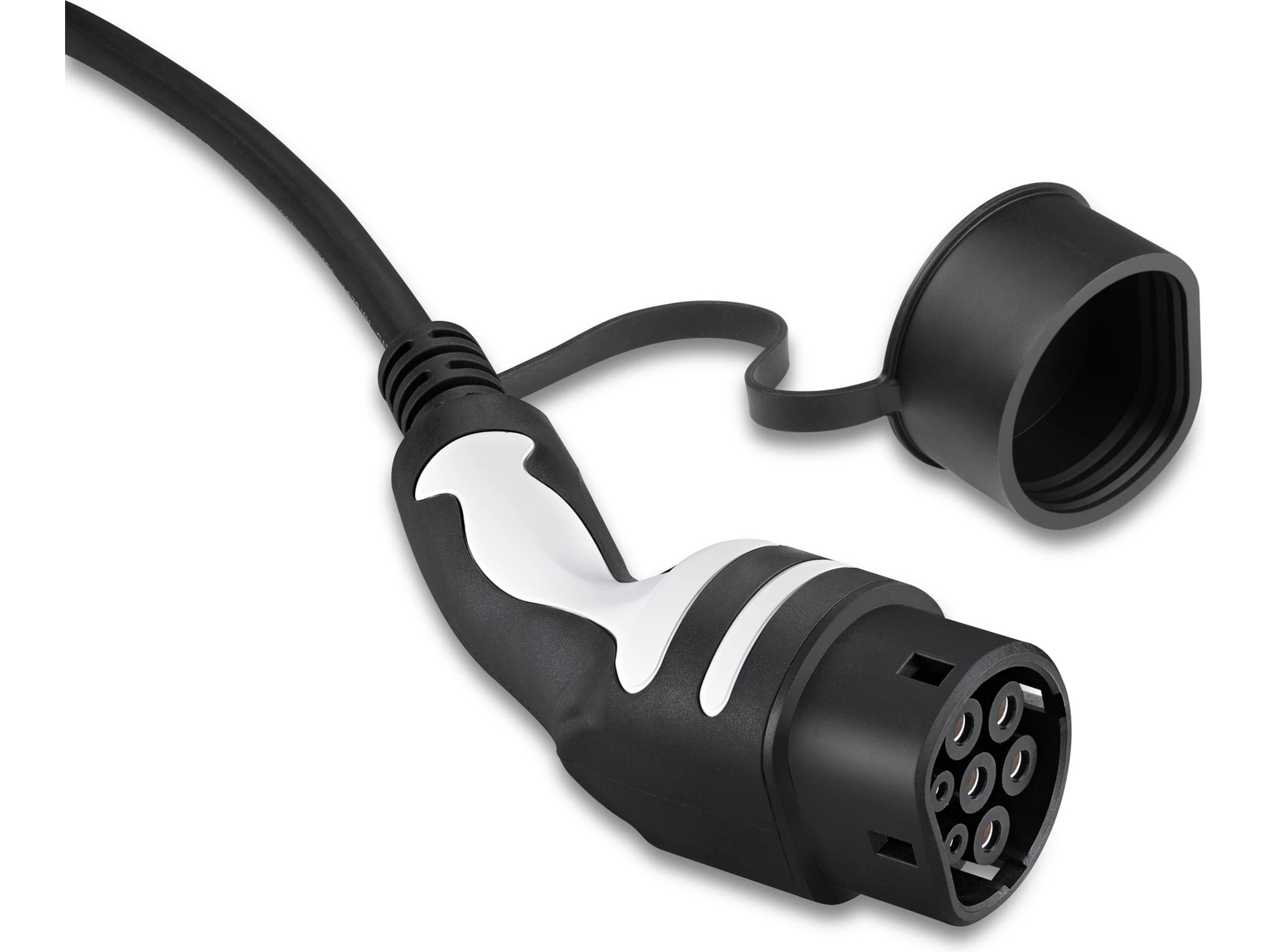 Freev EV-Charge 3000 Type 2 ladekabel 5m (sort/hvit) Smart strømstyring