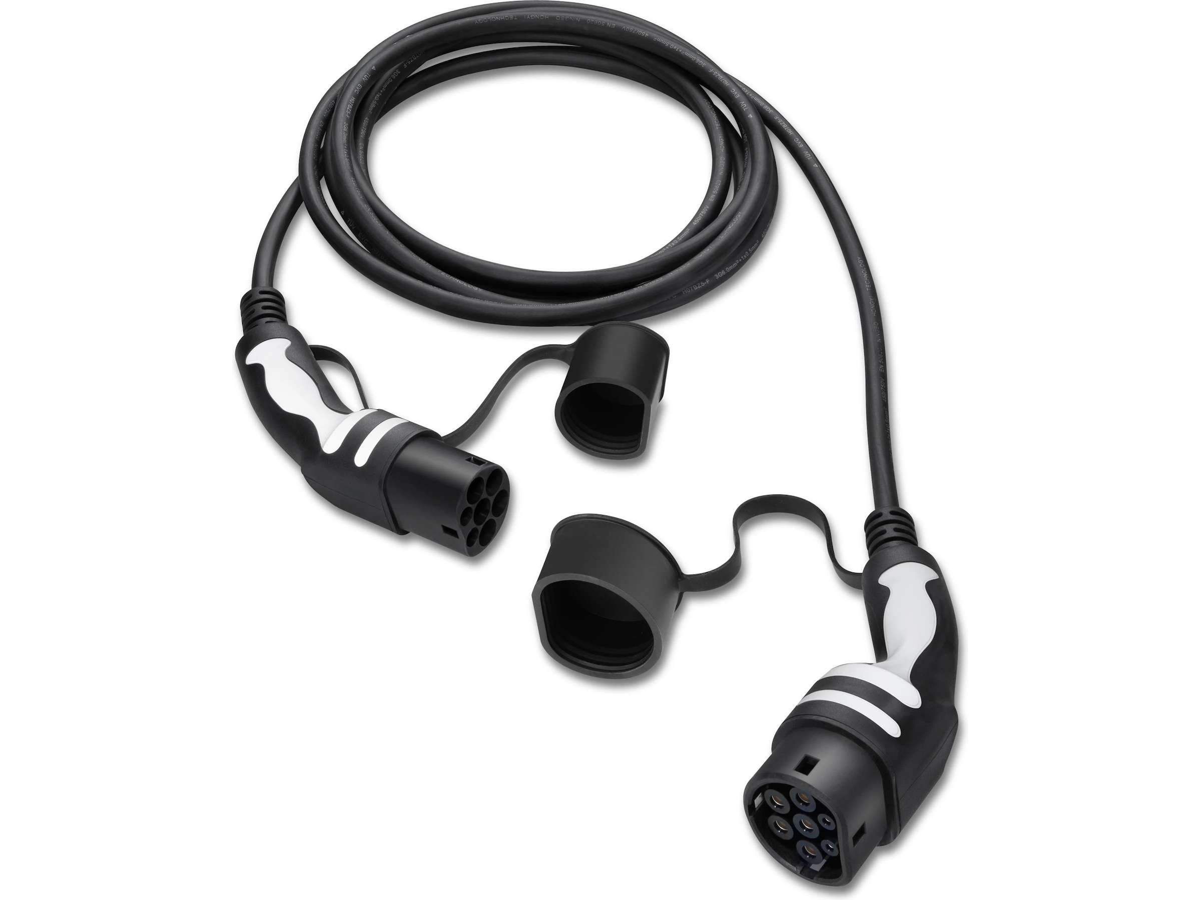 Freev EV-Charge 3000 Type 2 ladekabel 5m (sort/hvit) Smart strømstyring