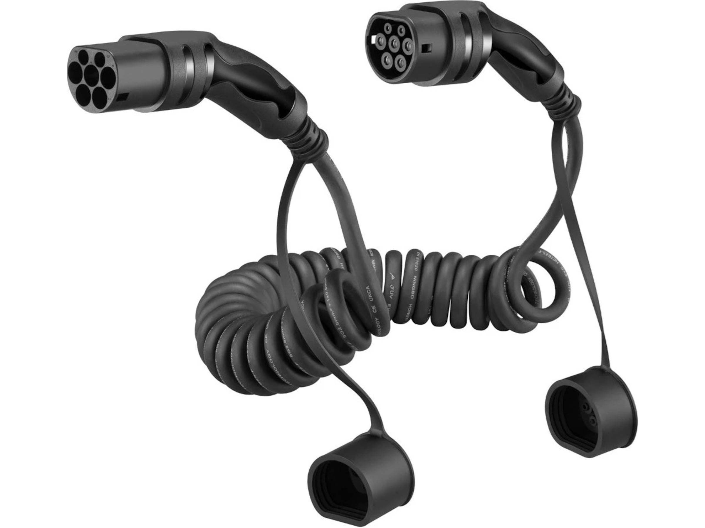 EV-Charge 2500 ladekabel spiral 11 kW 7 m Smart strømstyring