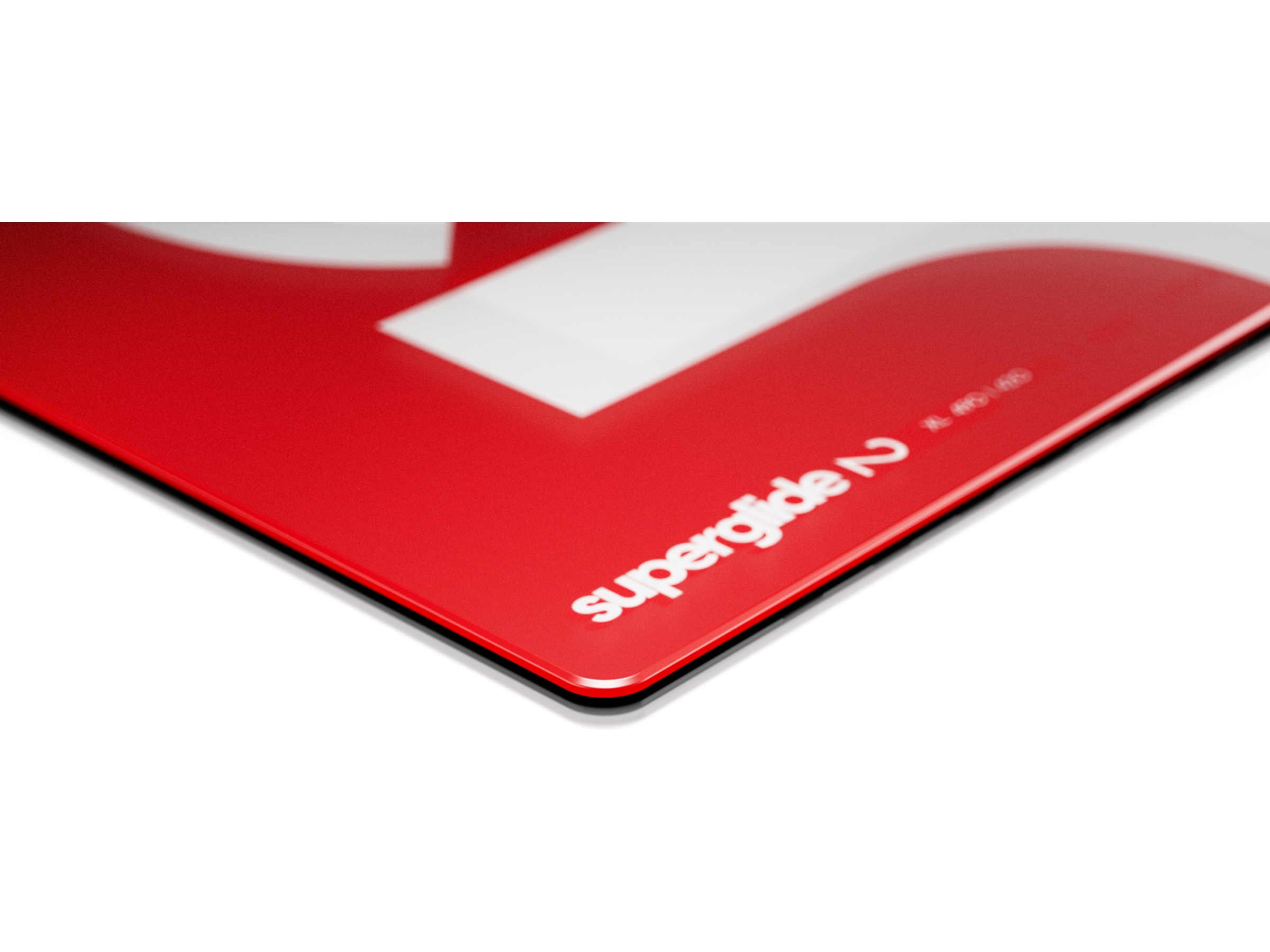 Pulsar Superglide Glass Musematte XL (rød) Gamingmusematte