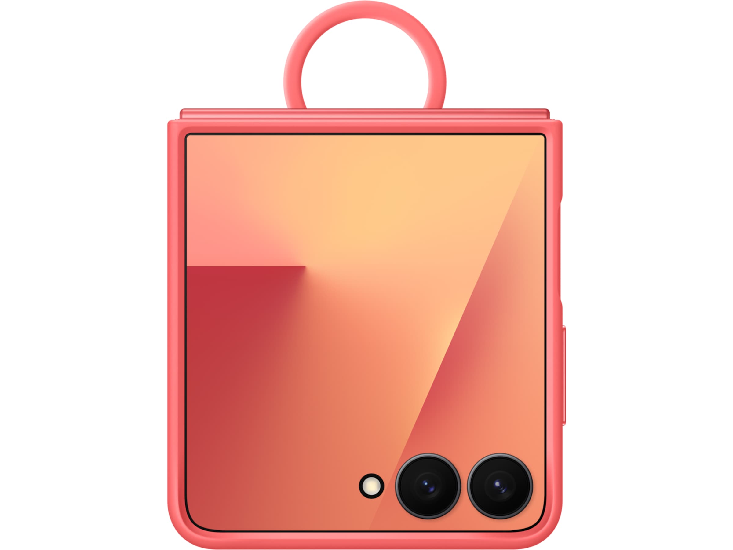 Samsung Galaxy Z Flip7 Ring Silikondeksel (red) Deksel til mobiltelefon