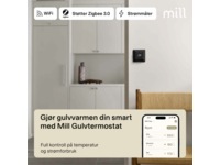 Mill Smart WiFi Gulvtermostat (sort) Tilbehør til varme