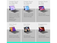 Logitech iPad Air 11" Combo Touch tastaturdeksel (oxford grey) -B-Grade Demo annet i PC & nettbrett