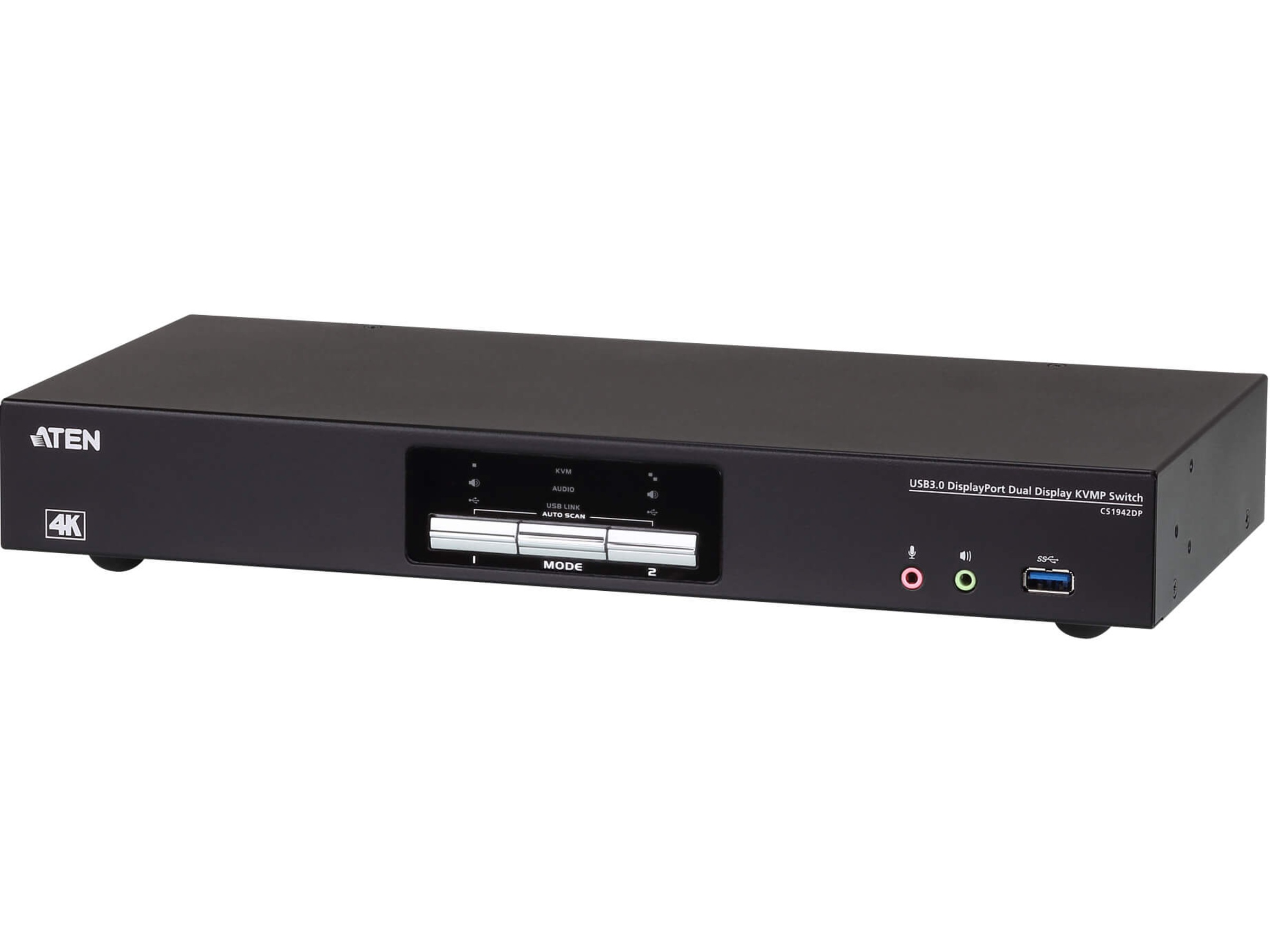 Aten KVM 2-PC 1-Bruker CS1942DP Dockingstasjon & USB-HUB