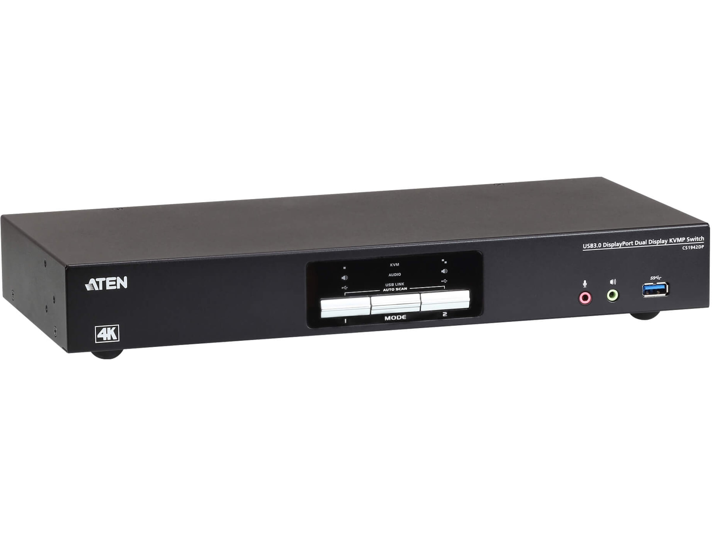 Aten KVM 2-PC 1-Bruker CS1942DP Dockingstasjon & USB-HUB