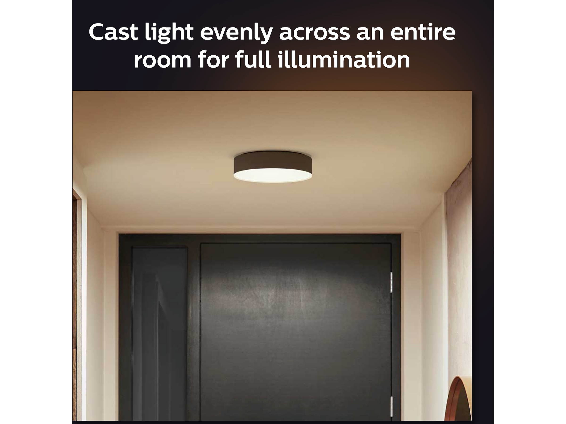 Philips Hue Enrave, liten taklampe (sort) Taklampe