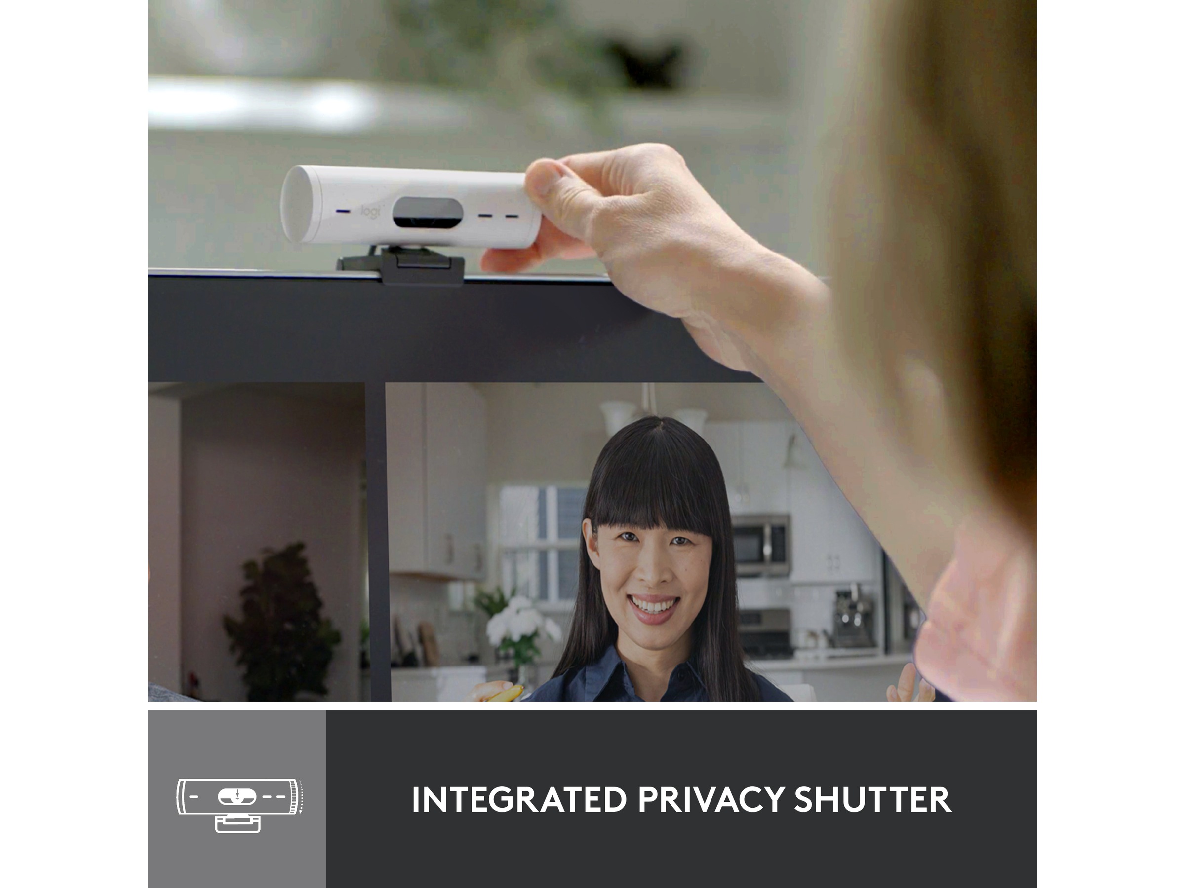 Logitech Brio 500 webkamera (off-white) Webkamera