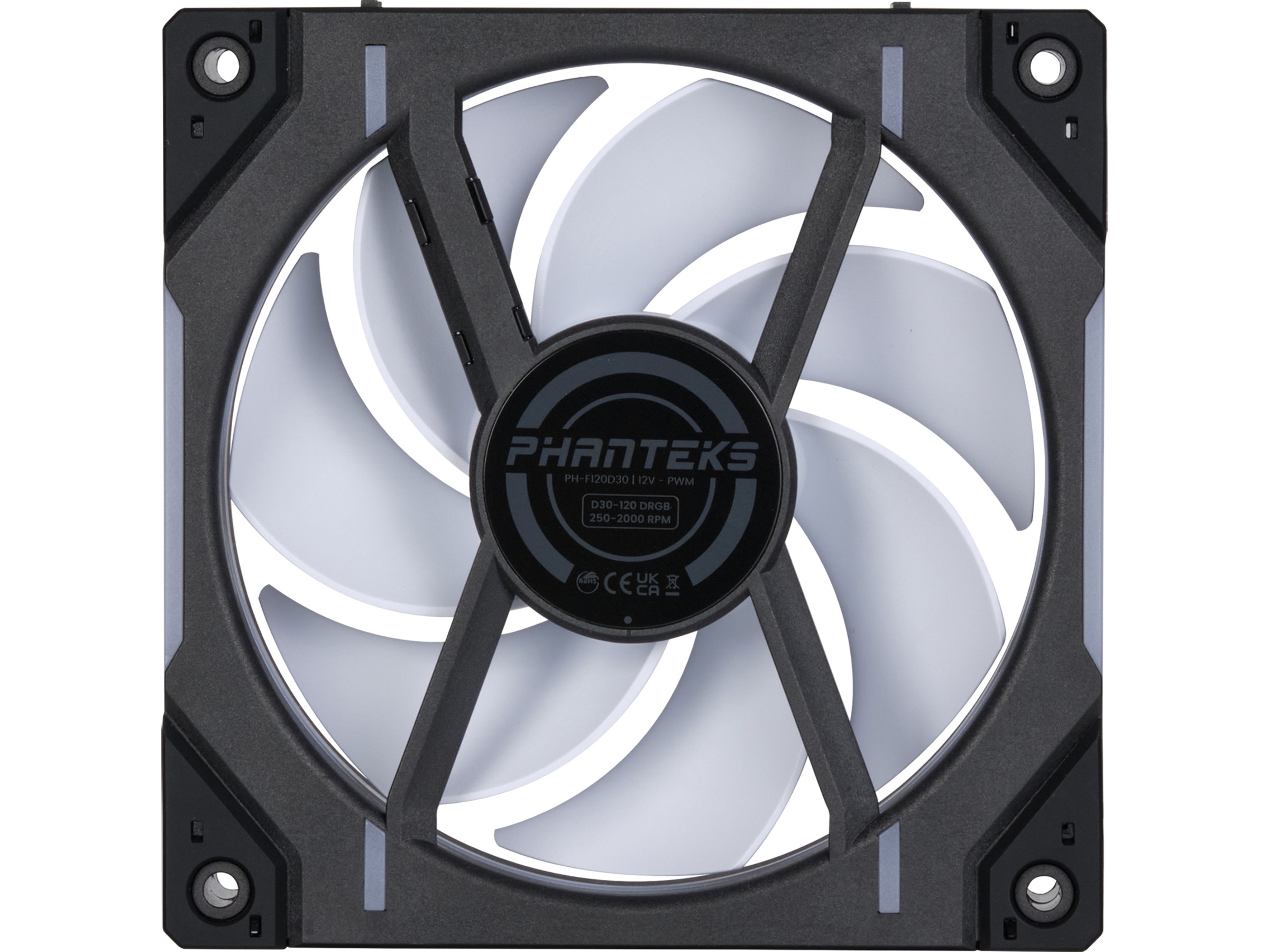 Phanteks D30 120mm PWM Vifte DRGB (sort) Vifter
