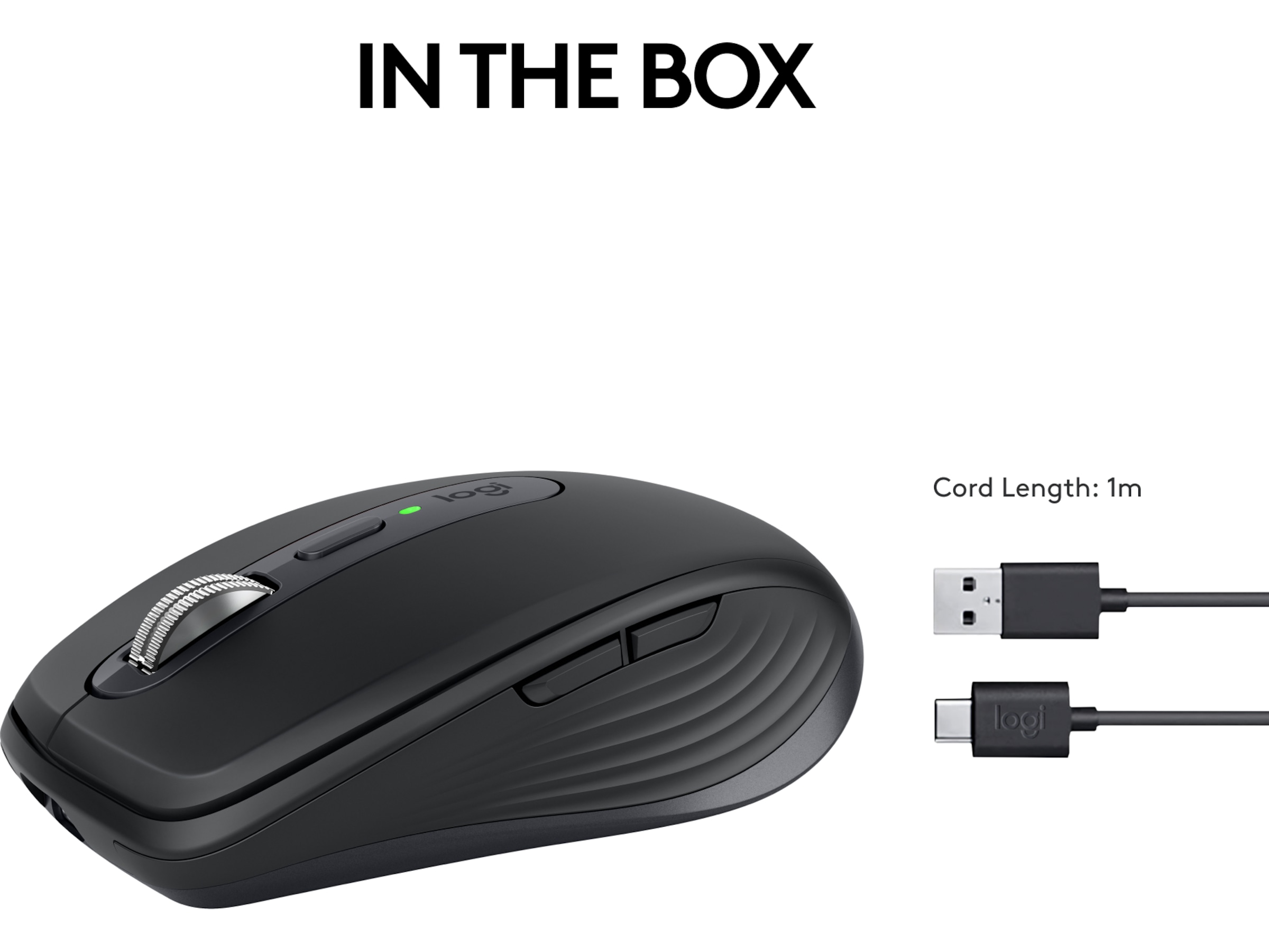 Logitech MX Anywhere 3S trådløs mus (graphite) Mus