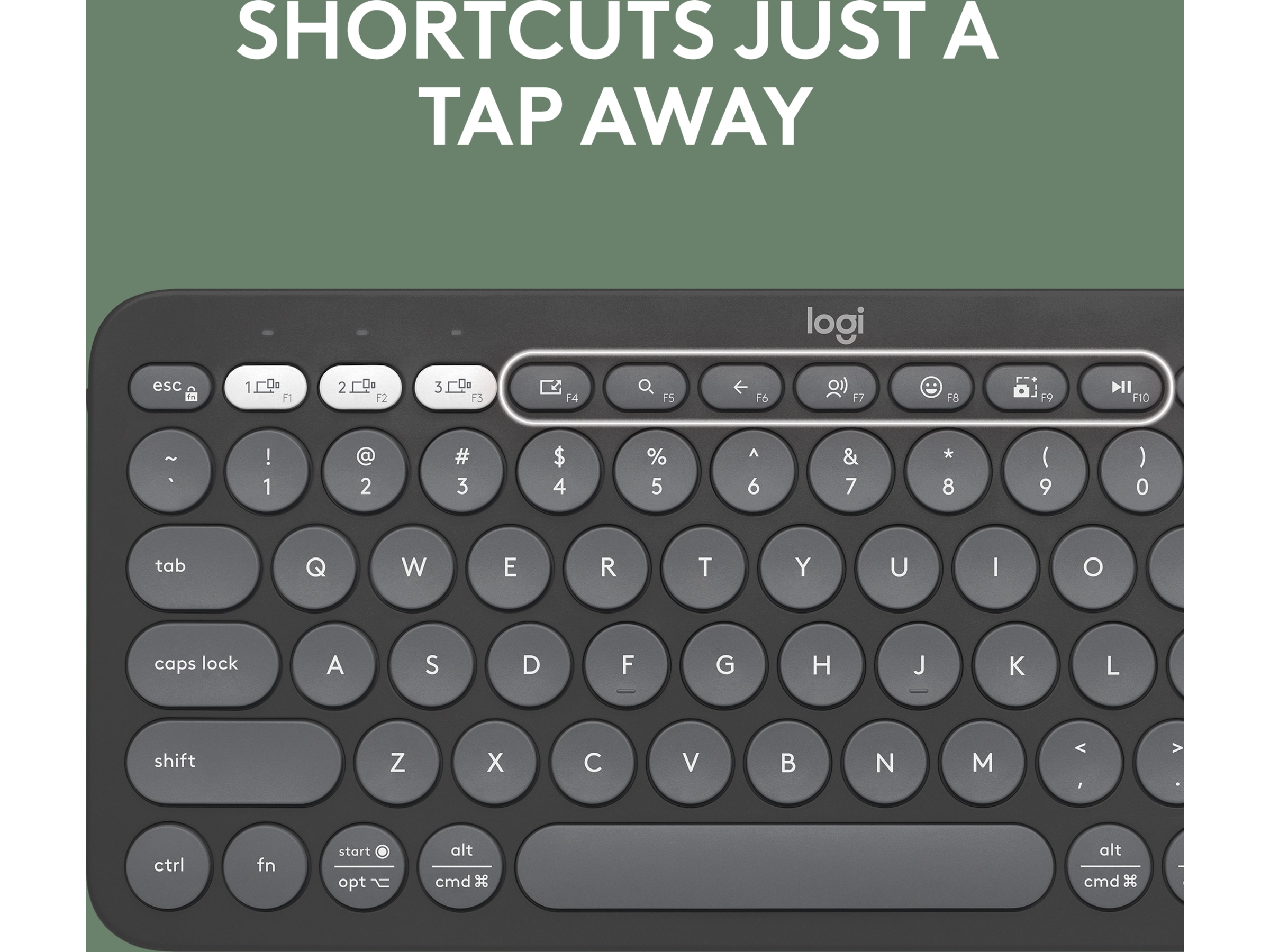 Pebble Keys 2 K380s (sort) Tastatur