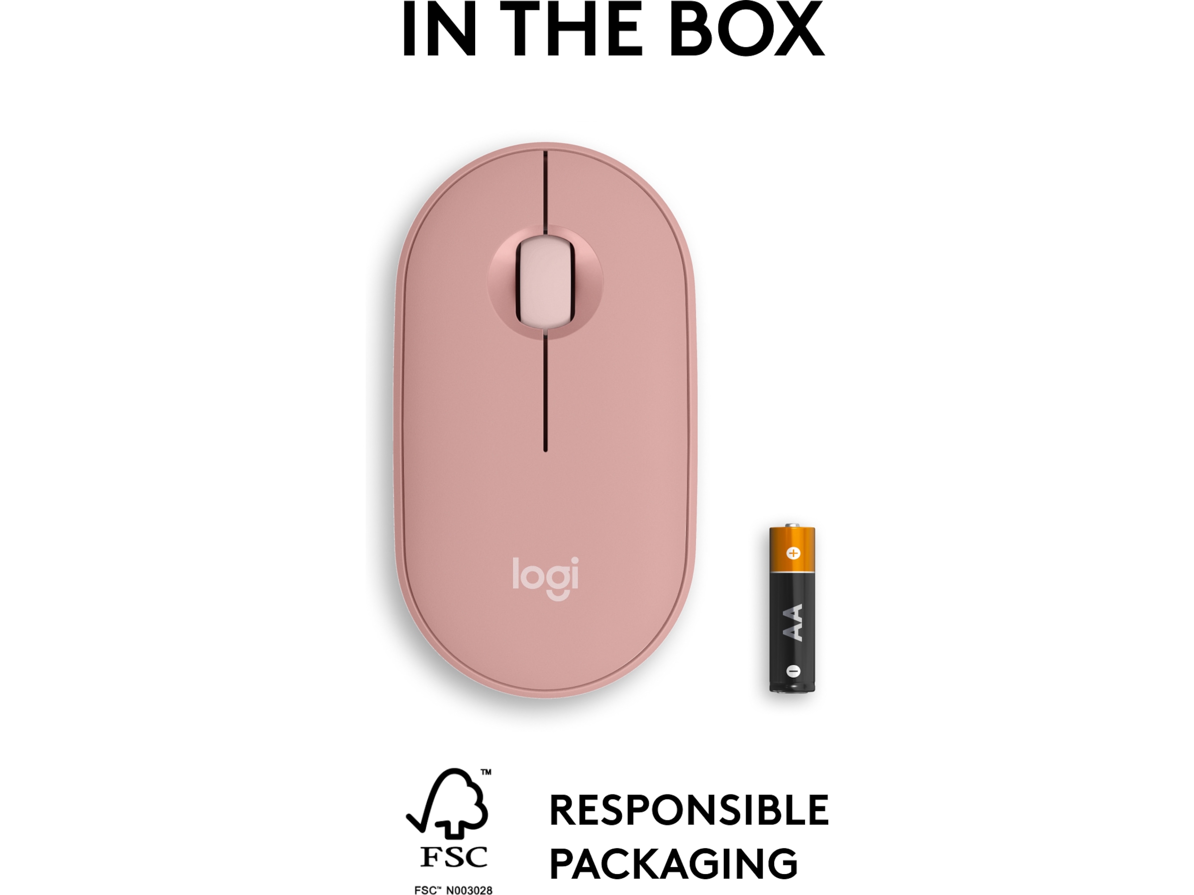 Pebble Mouse 2 M350s (rose) Mus